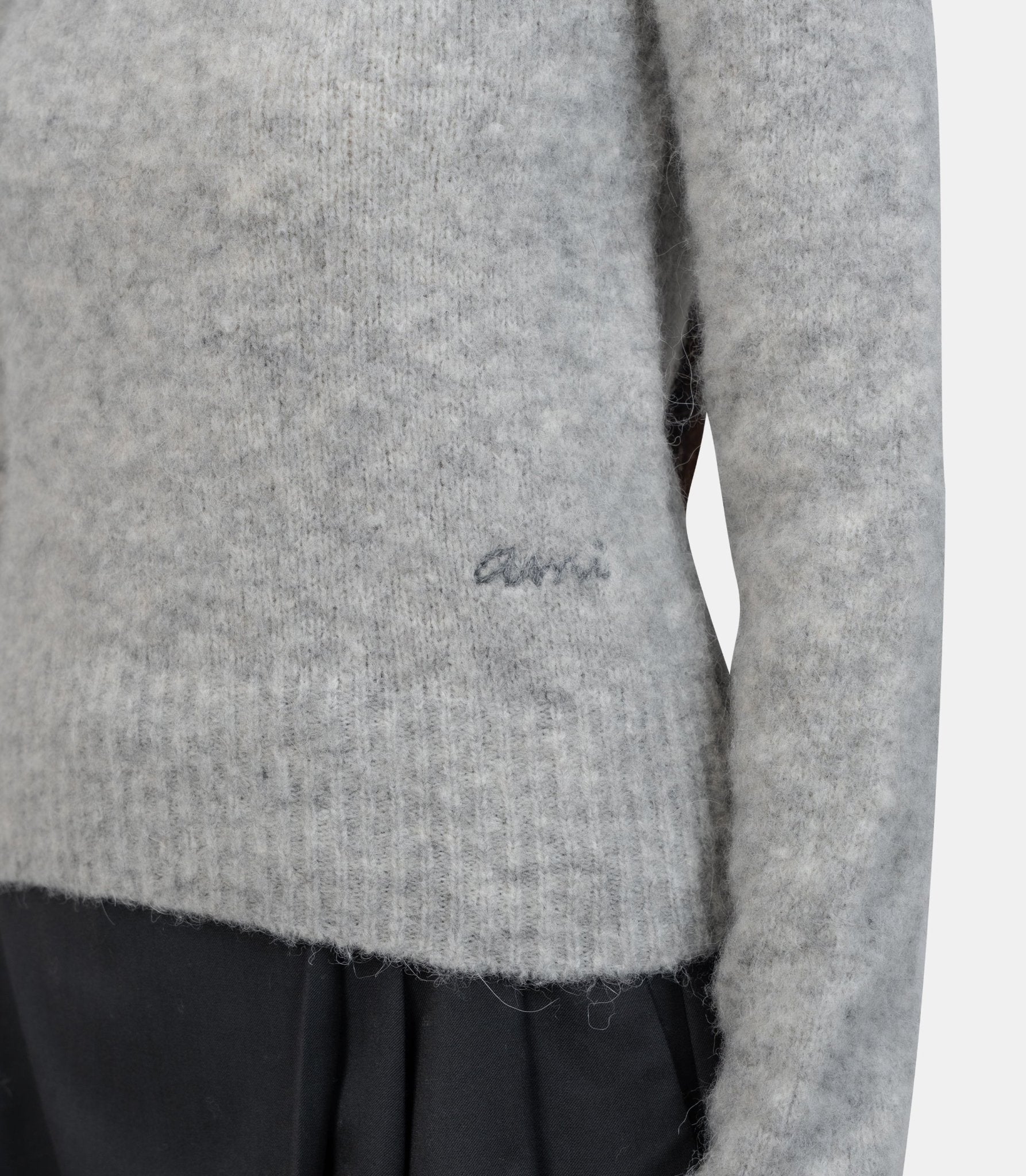 Pull col rond en alpaga - FKS824.KN0021.050 - XS - Ami paris