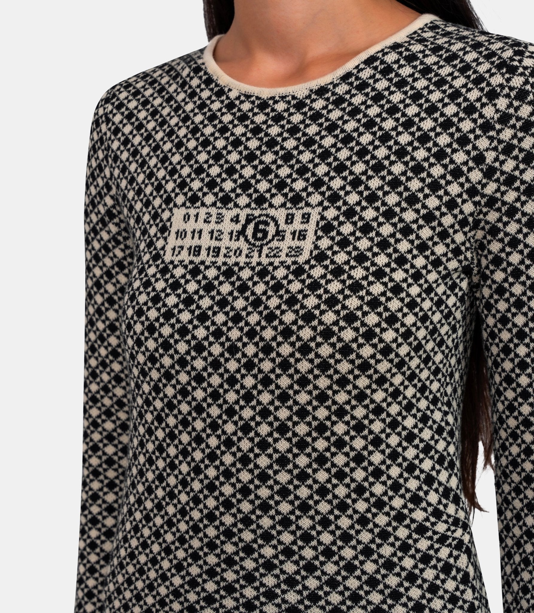 Pull col rond - S52HL0050 - M13137 - 001J - XS - Mm6 maison margiela