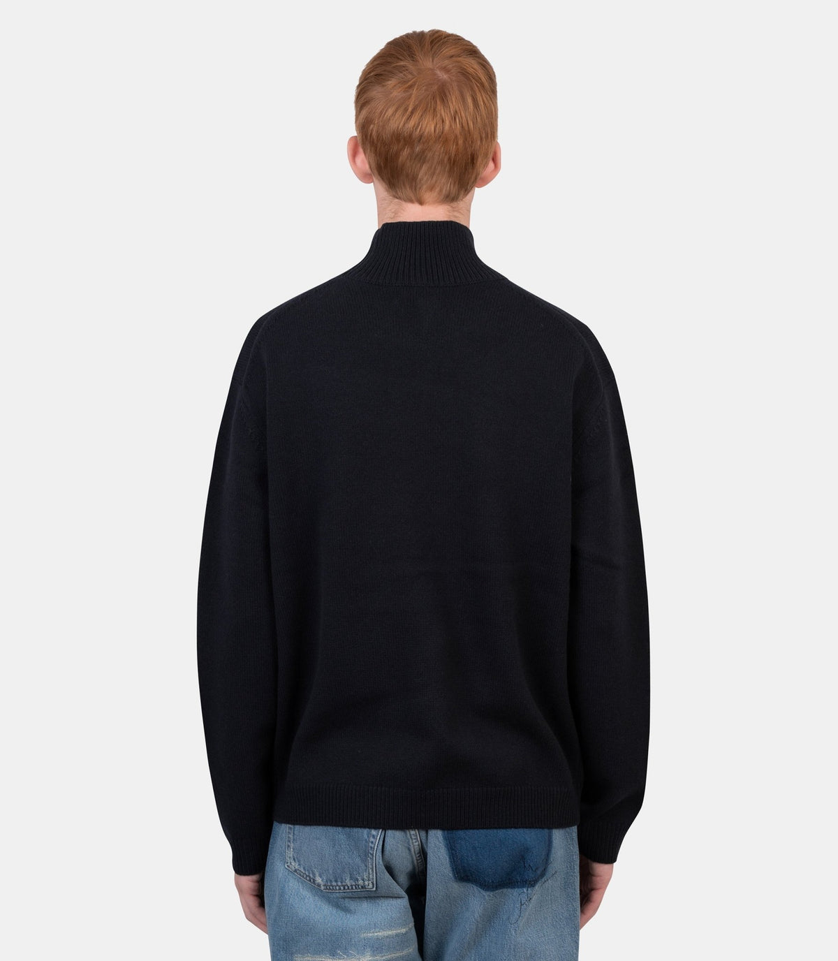 Pull col roulé fox head-NM00807KM0329-0630-S-Maison kitsuné