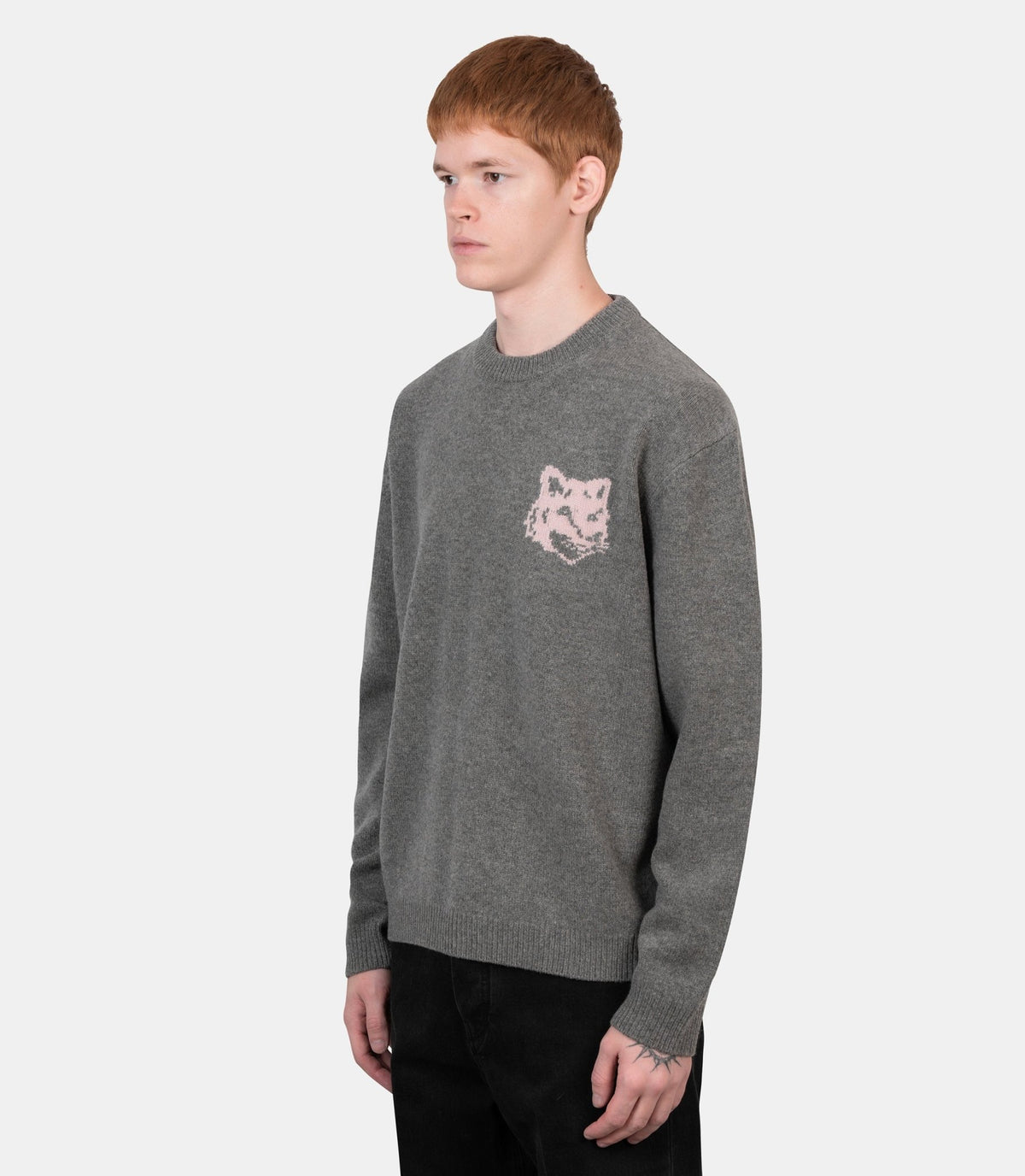 Pull fox head-PM00816KM0329-0627-S-Maison kitsuné