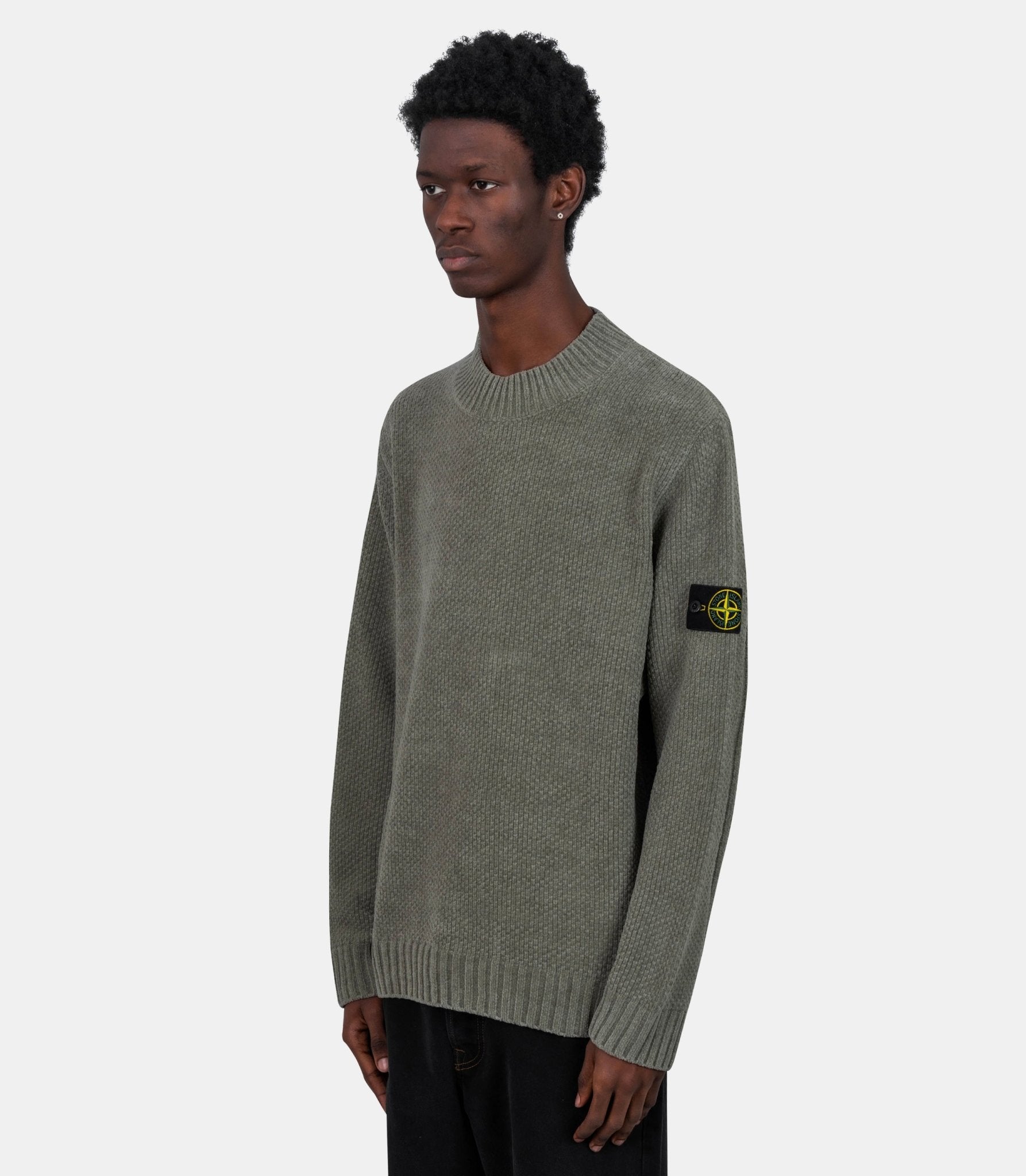 Pull moss stitch cotton chenille - L1S155100005S00N8-V0055-S - Stone island