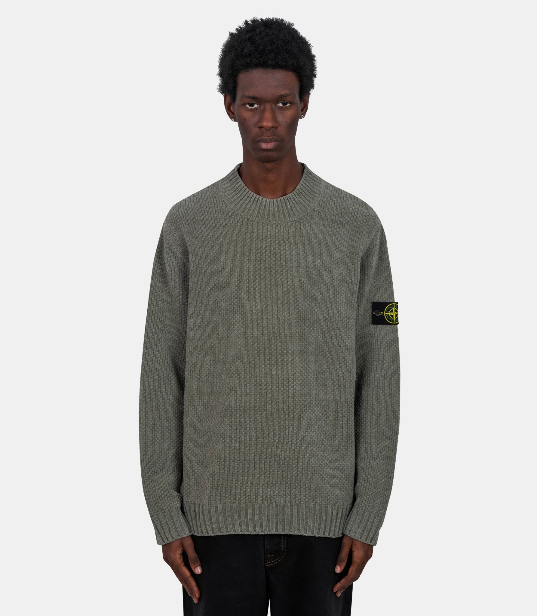 Pull moss stitch cotton chenille - L1S155100005S00N8-V0055-S - Stone island