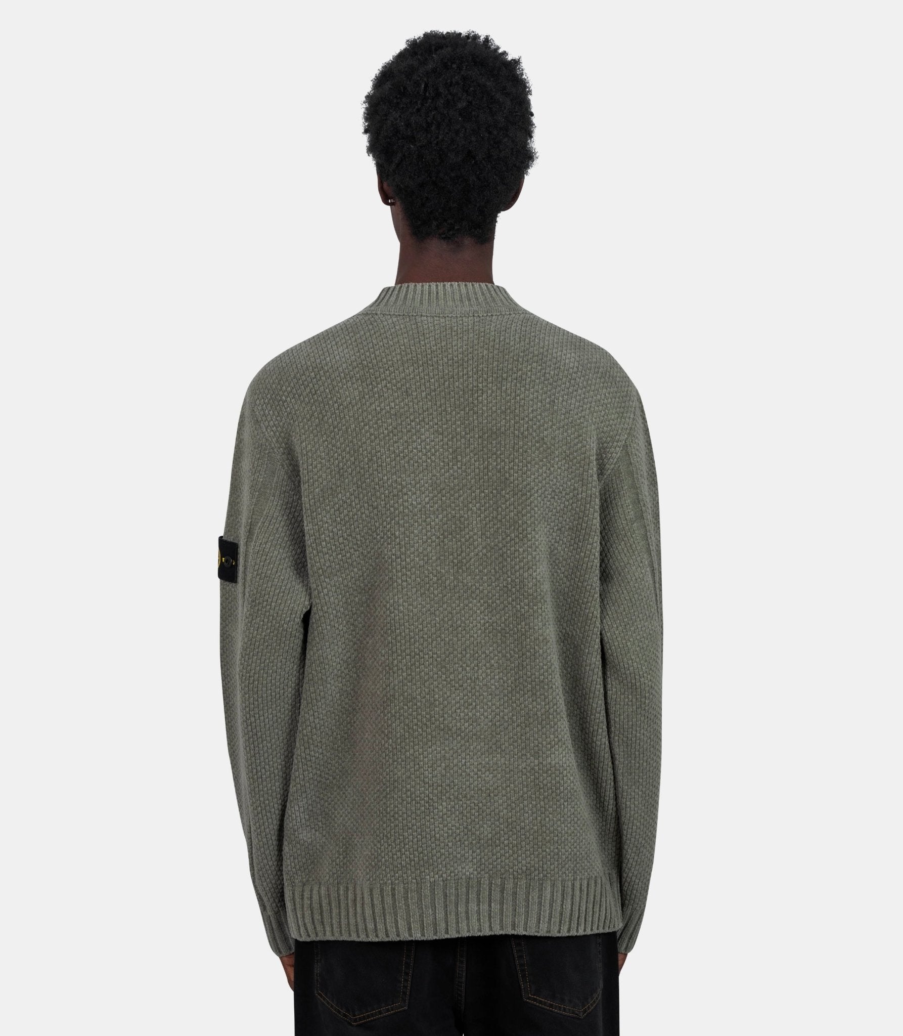 Pull moss stitch cotton chenille - L1S155100005S00N8-V0055-S - Stone island