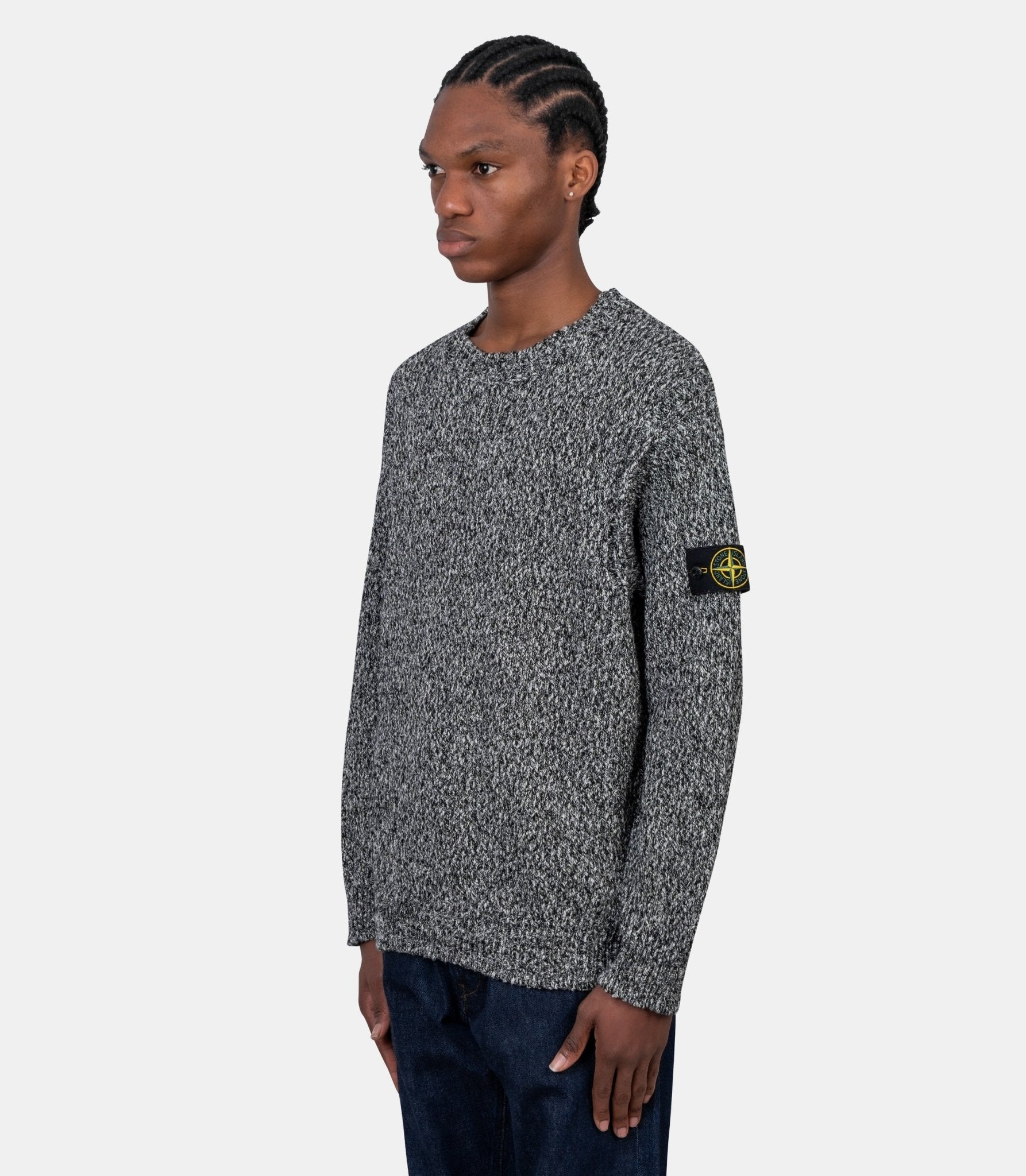 Speckled cotton sweater - Stone island - Family 3.0