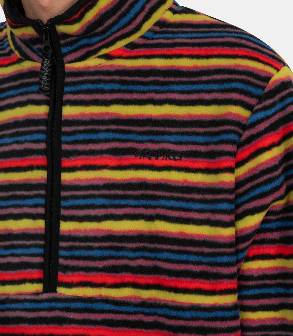 Pull thermal fleece-G6FM-J006-MULTISTRIPE-S-Gramicci