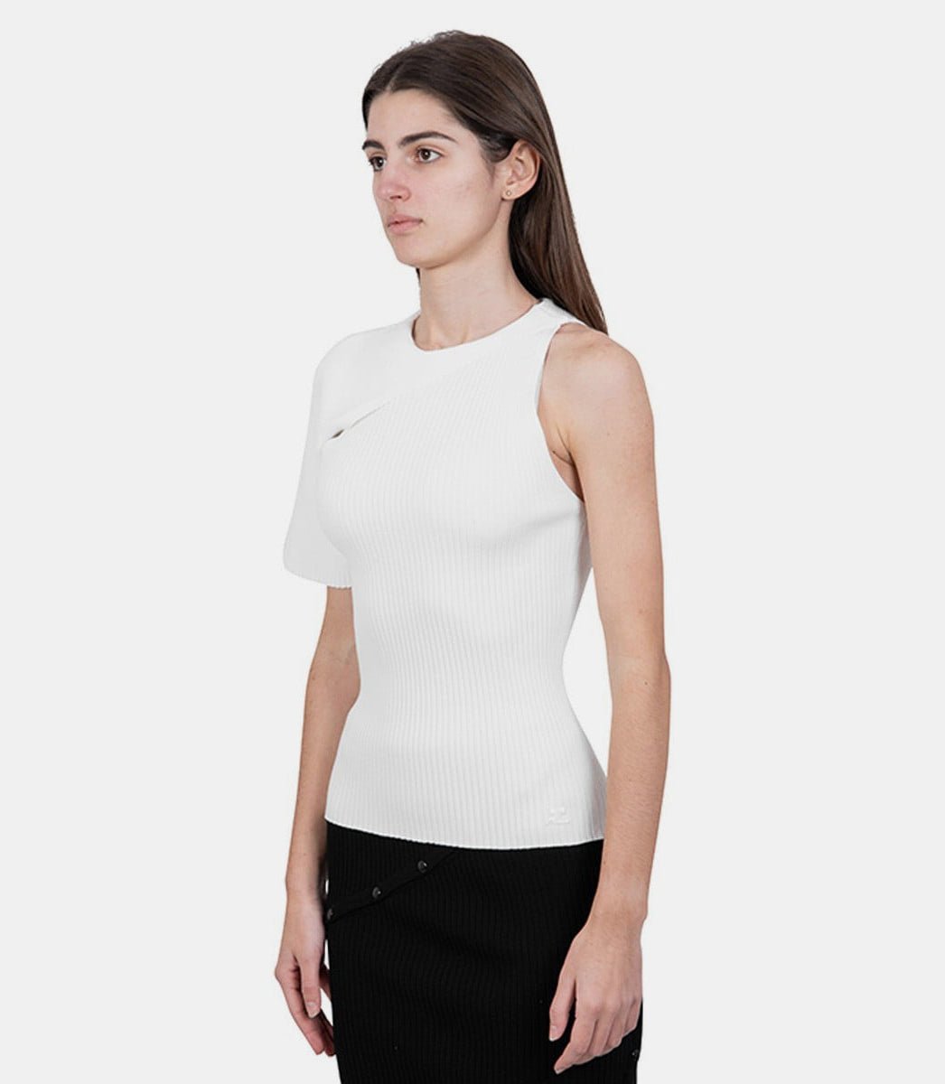 Pull wave en maille asymétrique323MPU063FI0001 - 0001 - FW23 - SCourrèges