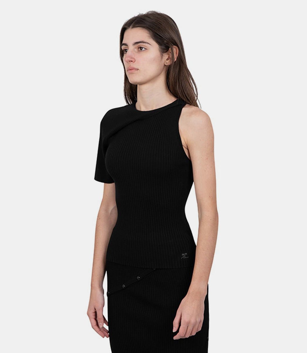 Pull wave en maille asymétrique323MPU063FI0001 - 9999 - FW23 - SCourrèges