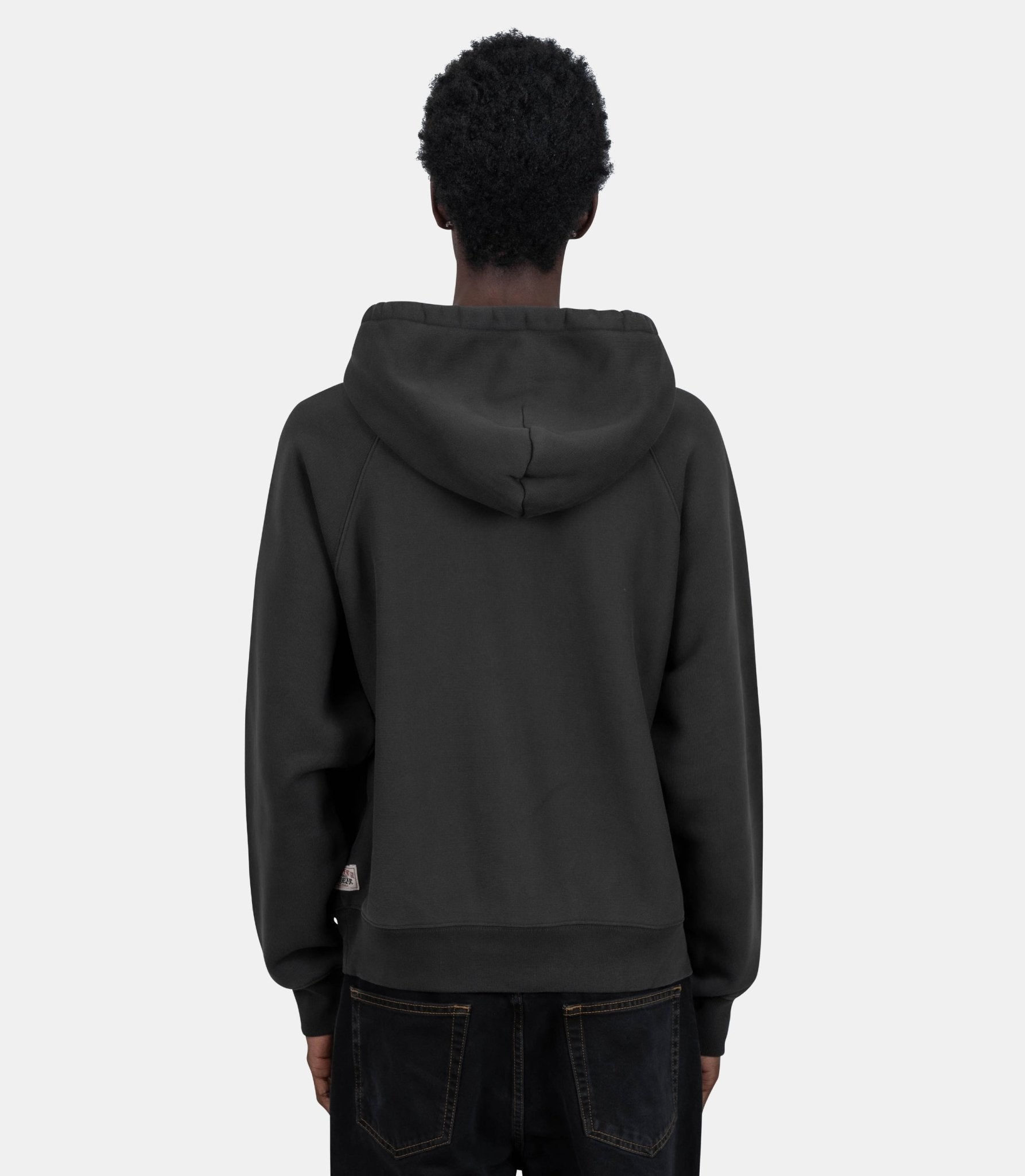 Raglan zip hood - 118571-washedblack-S - Stüssy