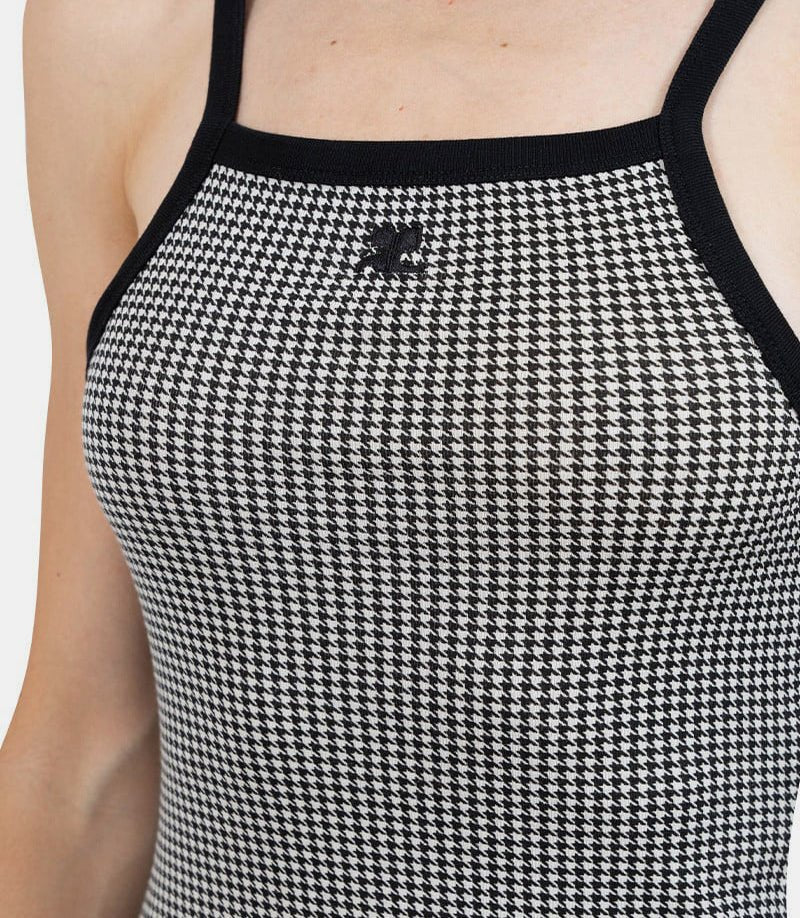 Robe contraste pied - de - poule324JR0458JS0167 - B135 - FW24 - XSCourrèges