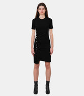 Robe courte drapée noir - 22pjro413vi0293 - p001 - ss24 - 36 - Rabanne