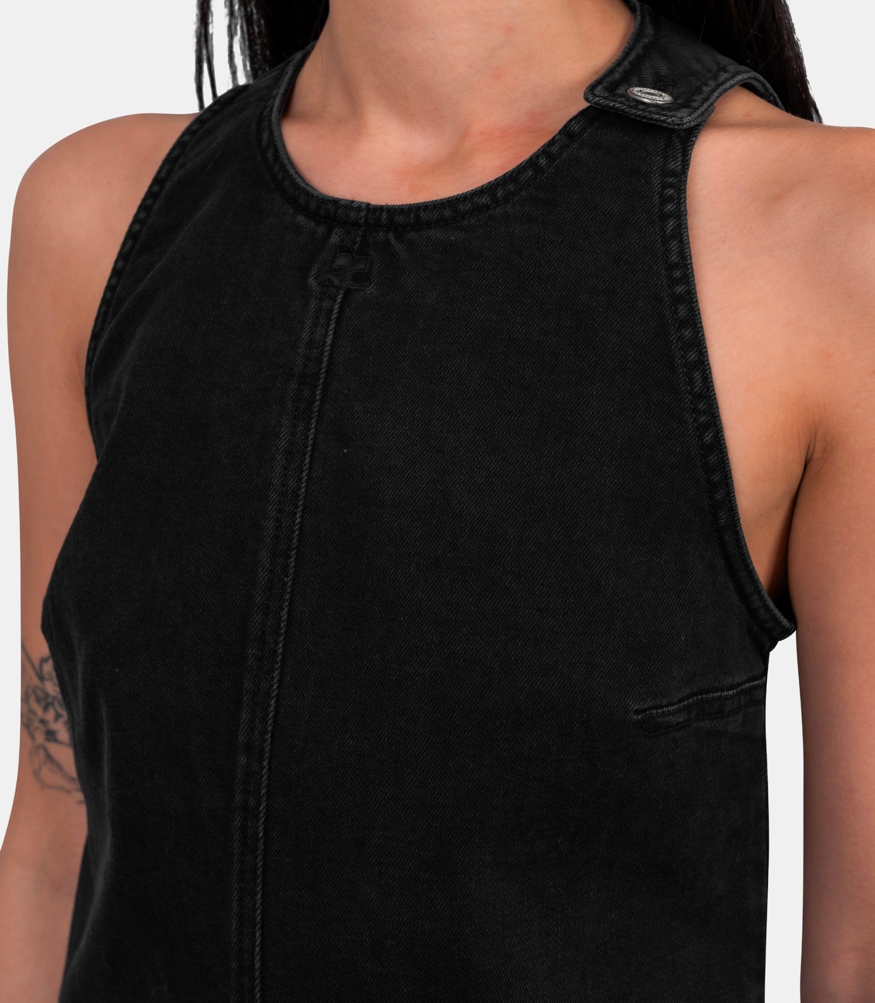 Robe denim heritage - 126DRO791DE0059-9991-36 - Courrèges