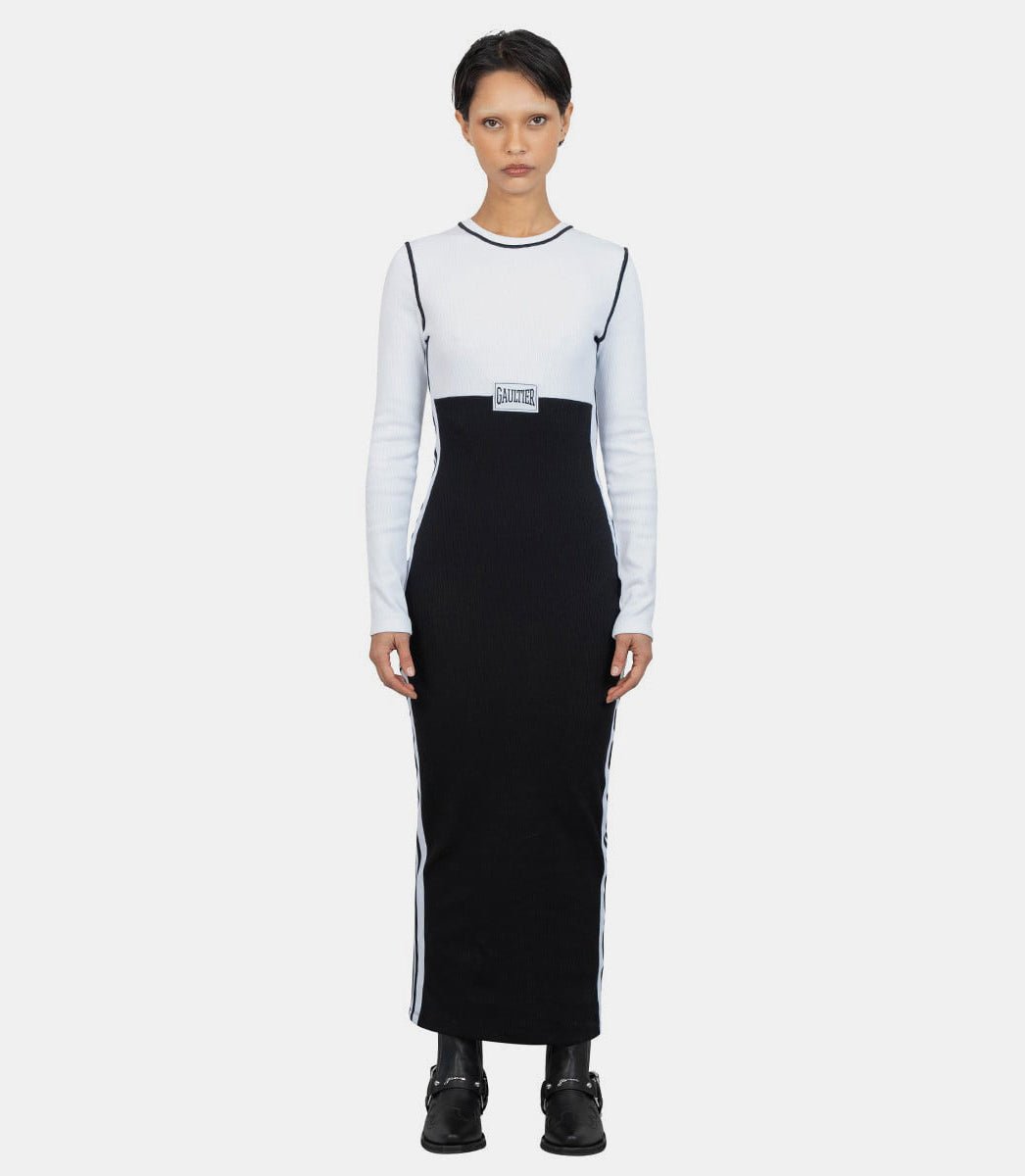 Robe longue color block patch "gaultier"25/33 - F - RO343P - J080 - 0100 - XSJean paul gaultier