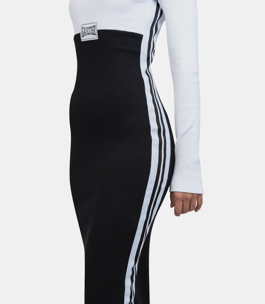 Robe longue color block patch "gaultier"25/33 - F - RO343P - J080 - 0100 - XSJean paul gaultier
