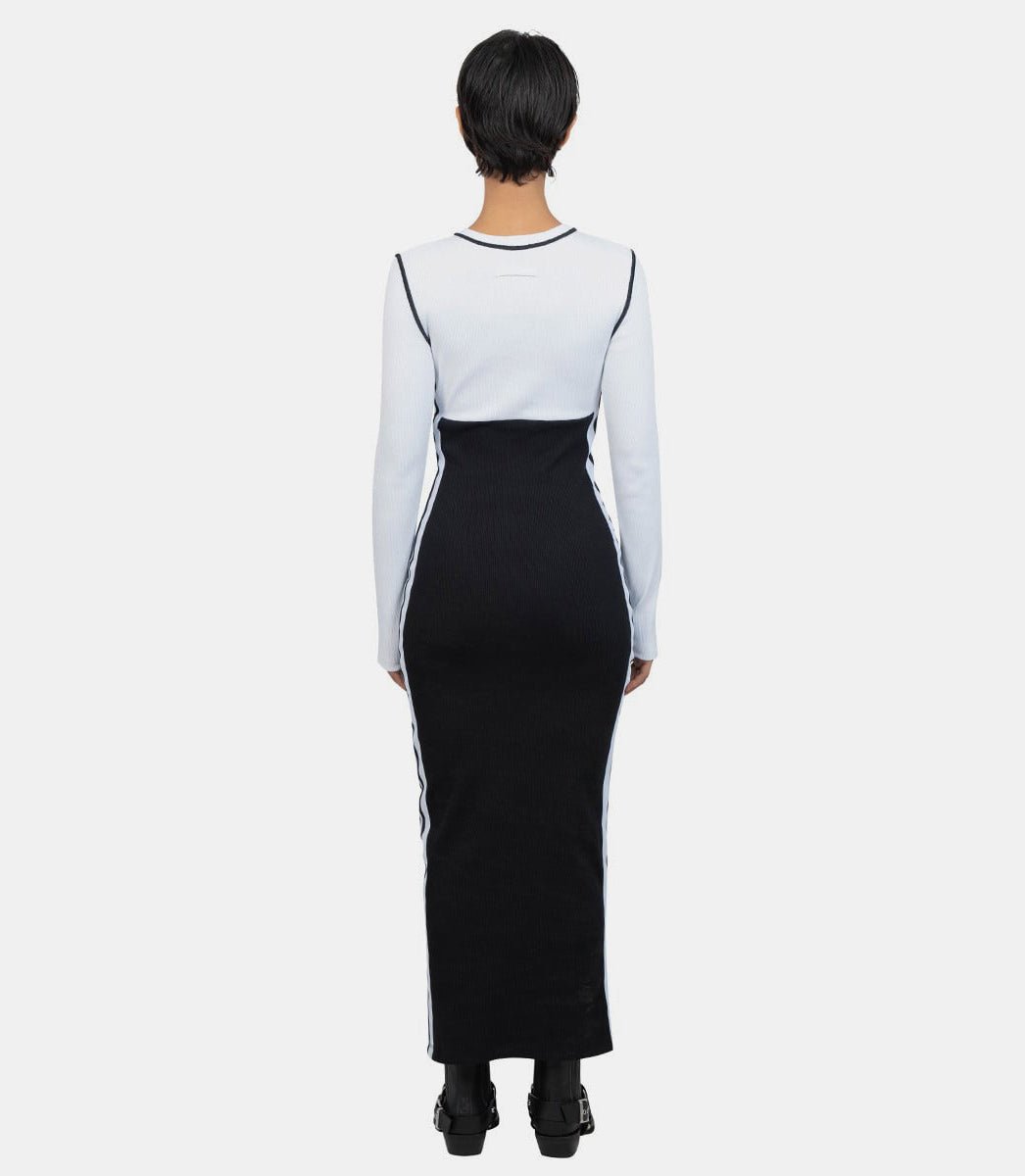 Robe longue color block patch "gaultier"25/33 - F - RO343P - J080 - 0100 - XSJean paul gaultier