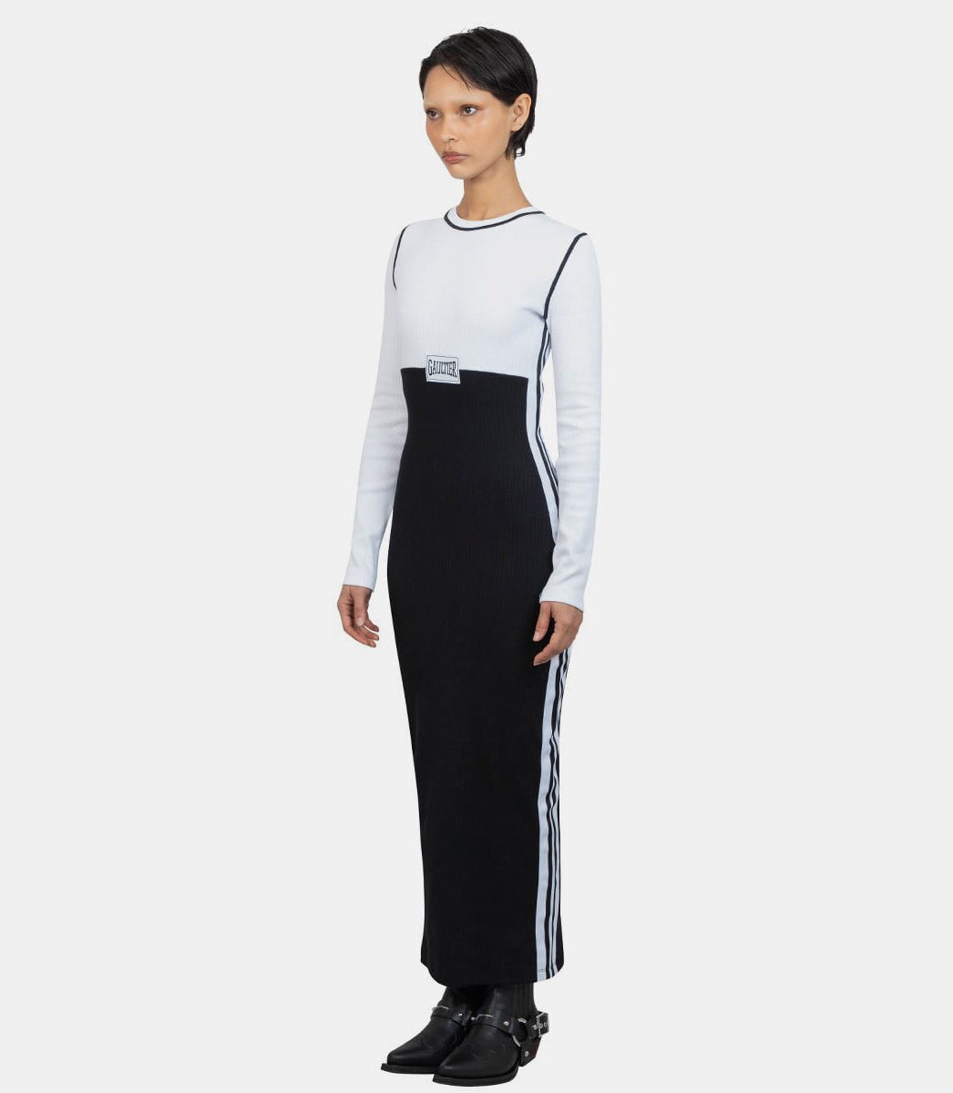 Robe longue color block patch "gaultier"25/33 - F - RO343P - J080 - 0100 - XSJean paul gaultier
