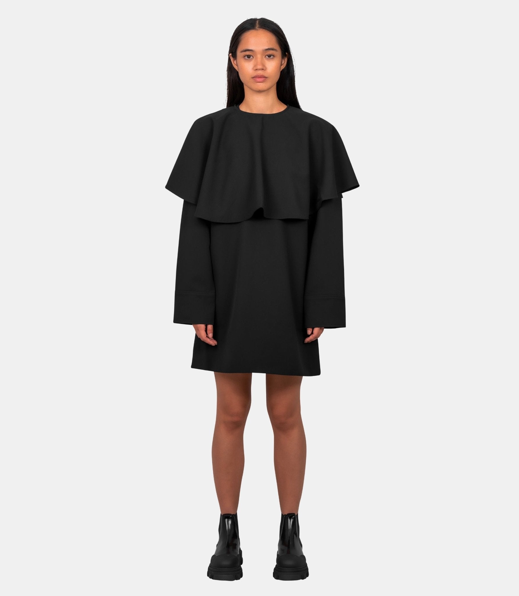 Robe mini à col rond - W0995 - 099 - 36 - Ganni