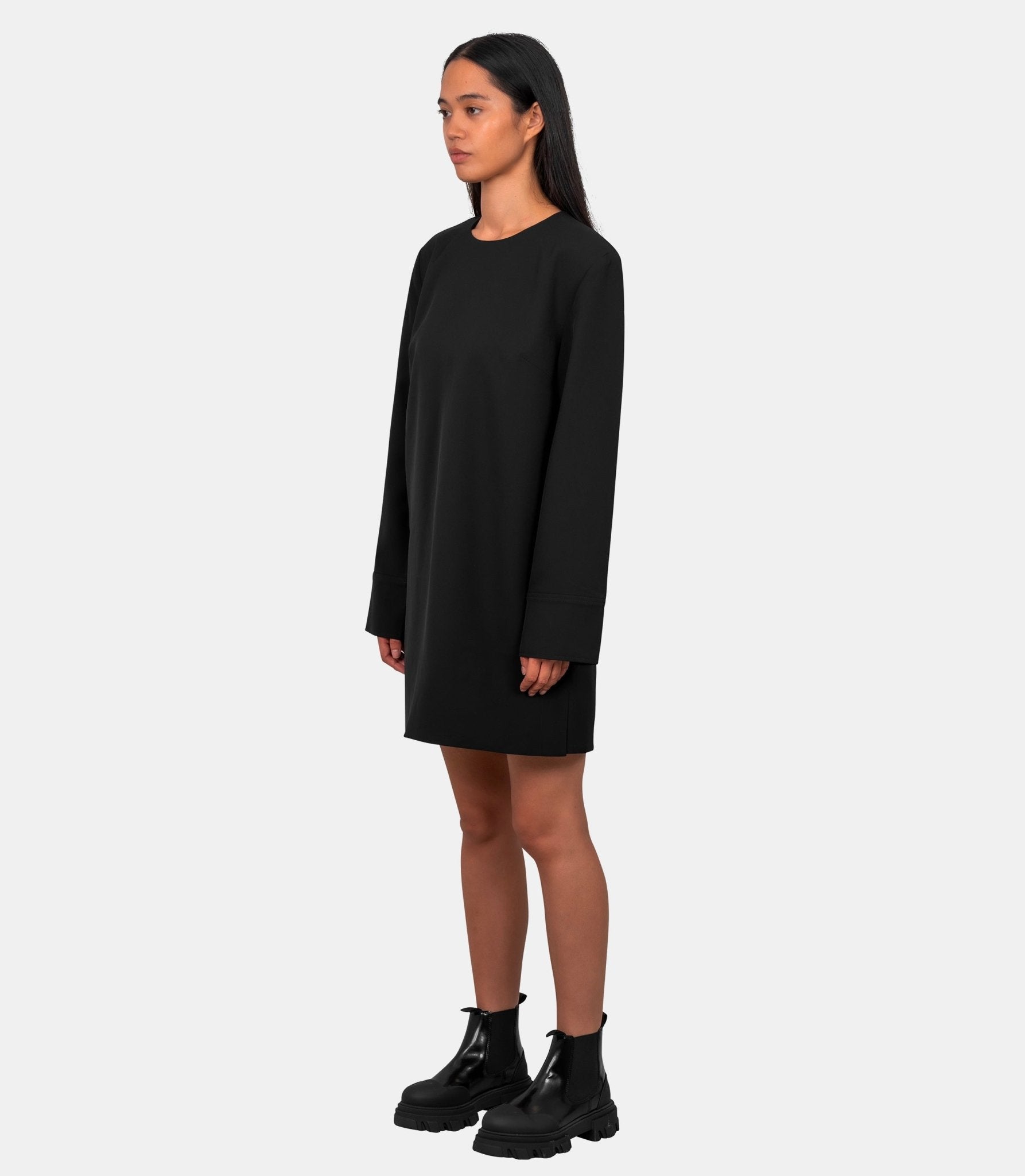 Robe mini à col rond - W0995 - 099 - 36 - Ganni