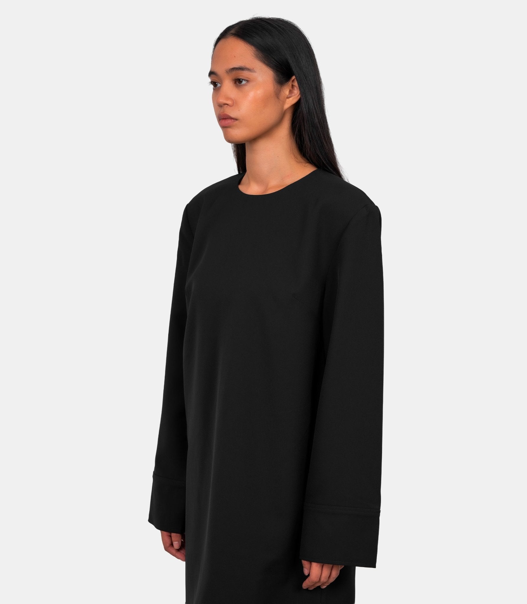 Robe mini à col rond - W0995 - 099 - 36 - Ganni