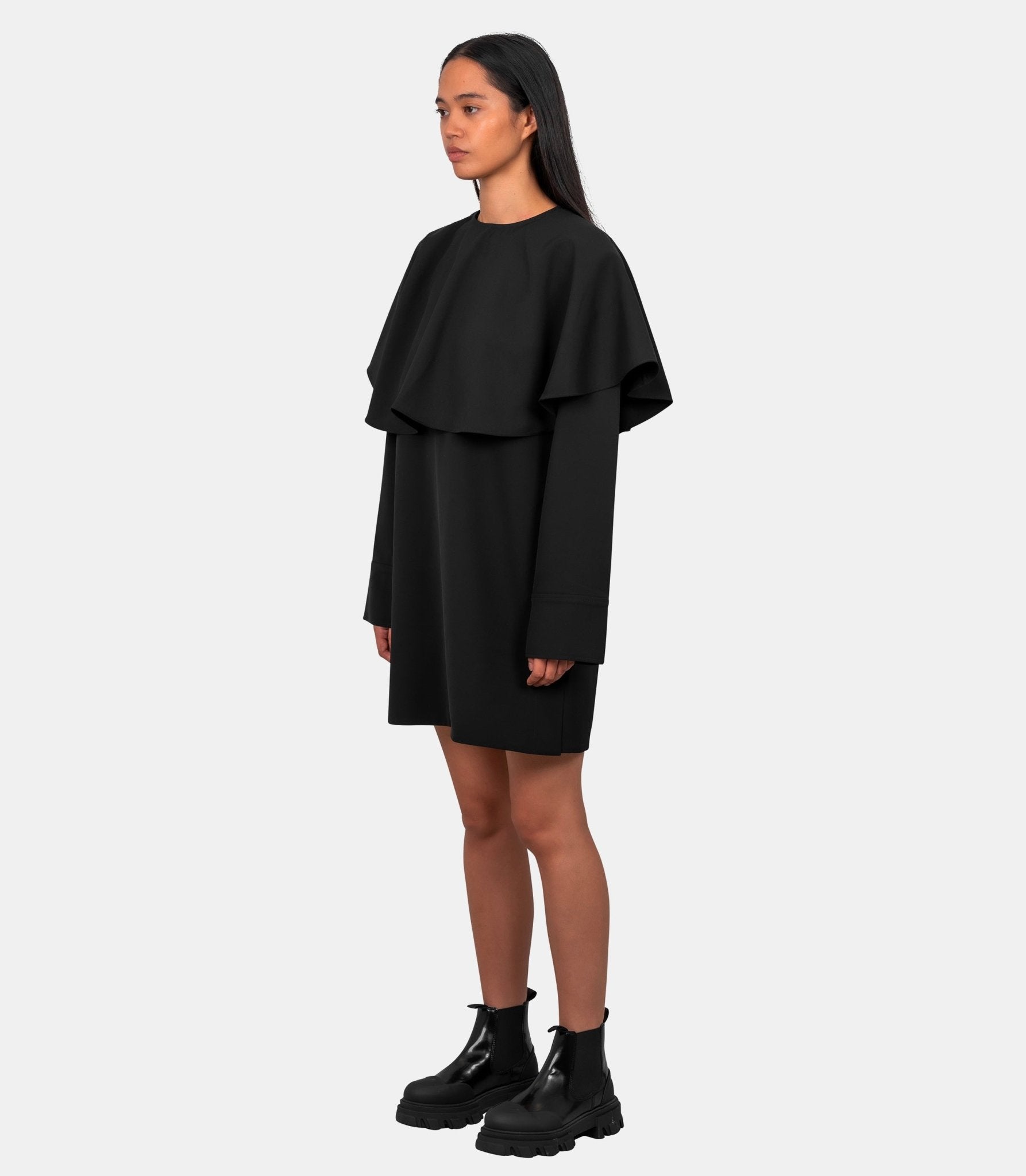 Robe mini à col rond - W0995 - 099 - 36 - Ganni