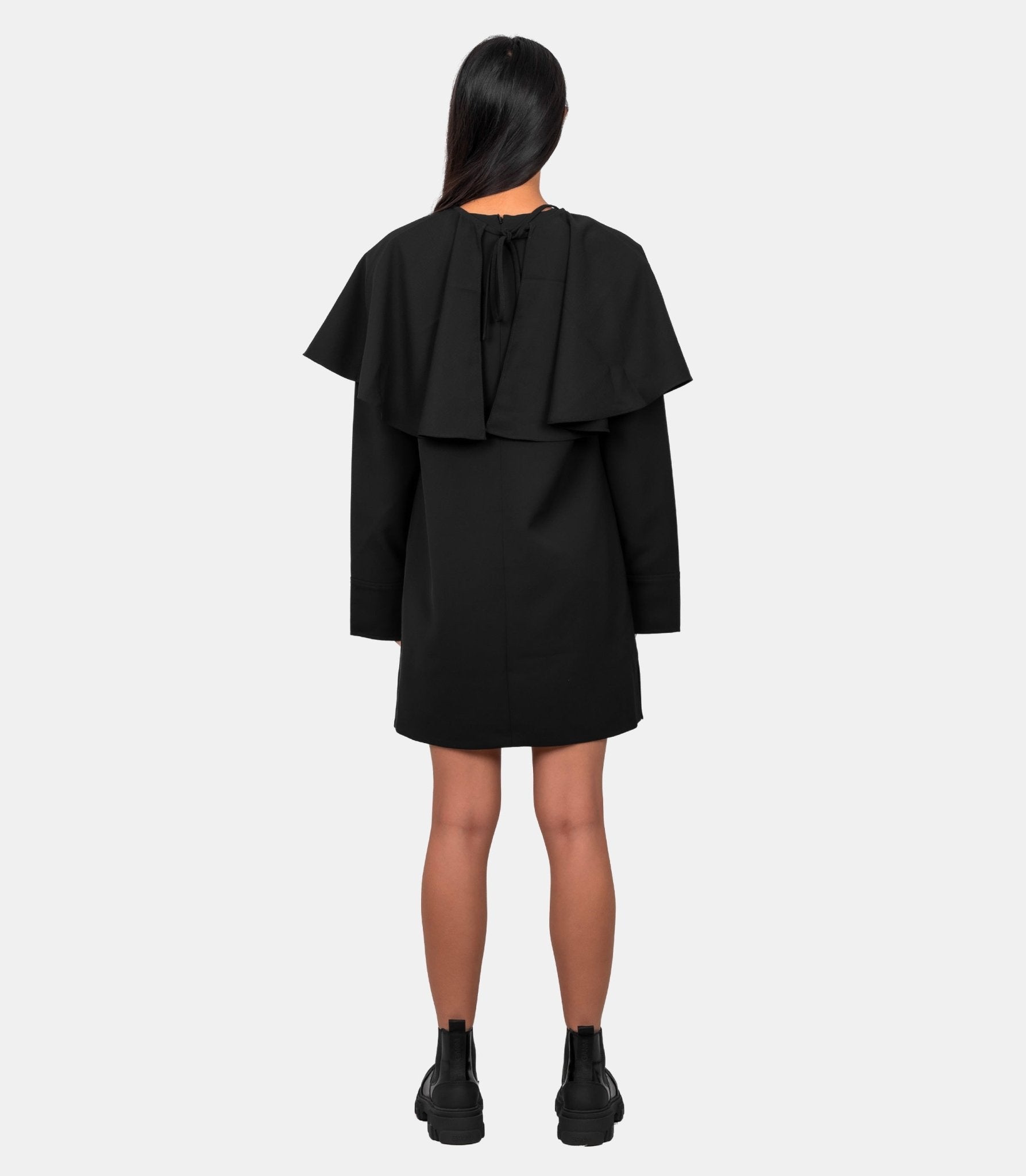 Robe mini à col rond - W0995 - 099 - 36 - Ganni
