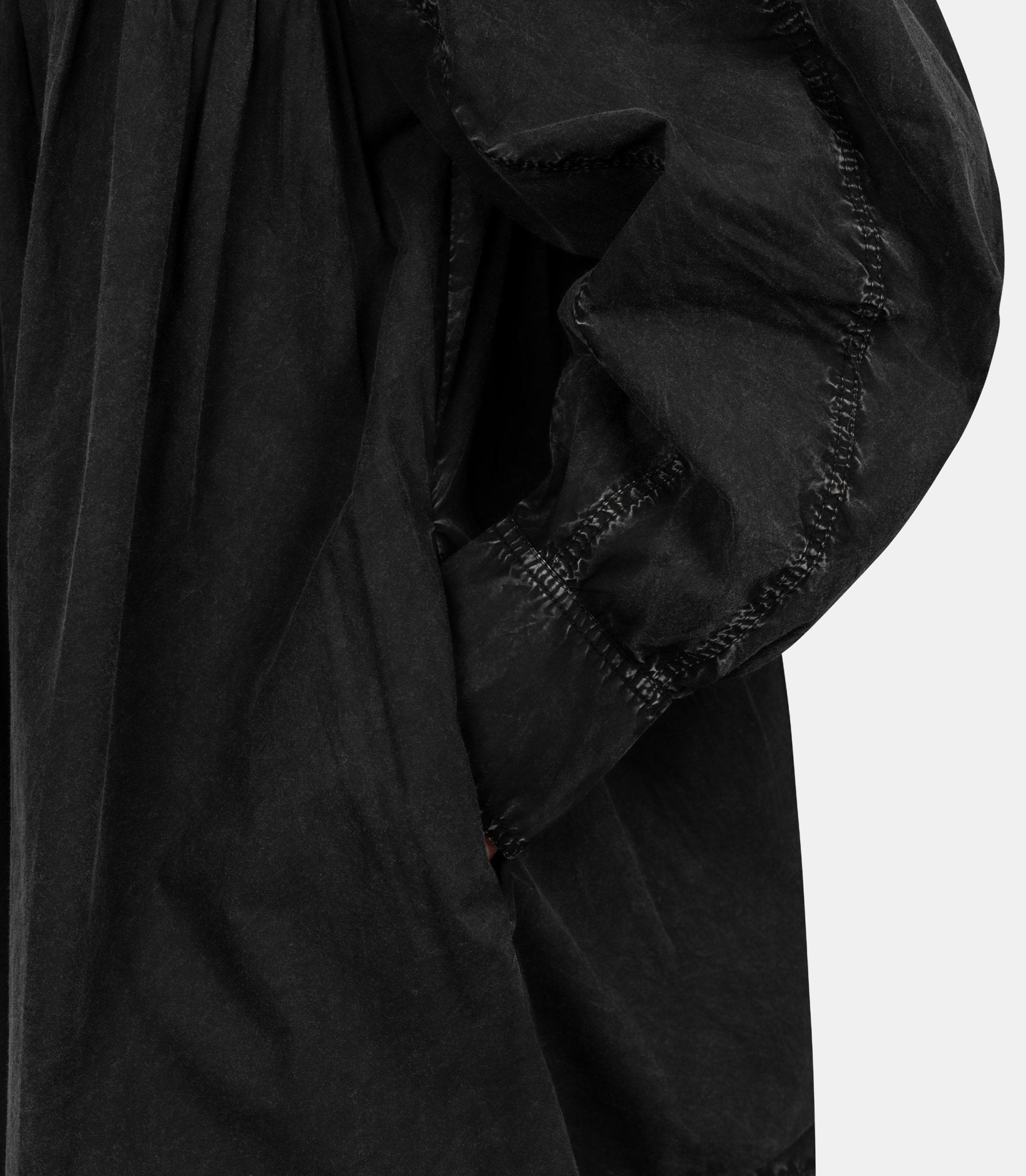 Robe mini chemise noire délavée - A1030125-099-36 - Ganni