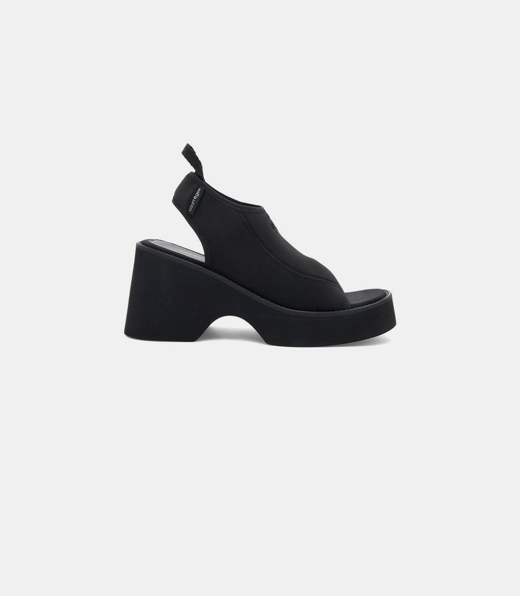 Sandales à logo brodé523SSD001NE0005 - BLACK - SS23 - 37Courrèges