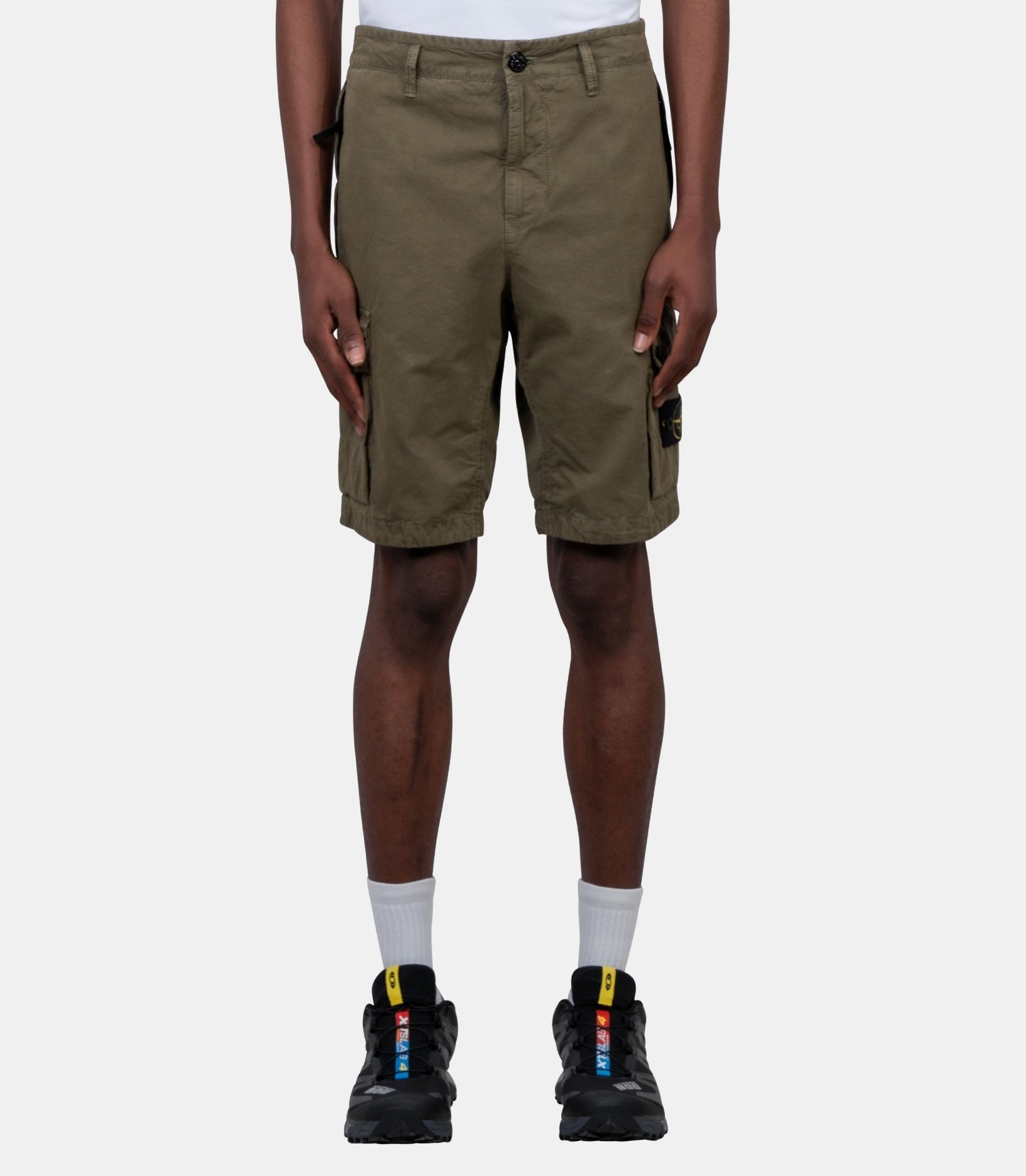Short cotton canvas "old effect" - L1S15L100019S00WA-V015G-30 - Stone island