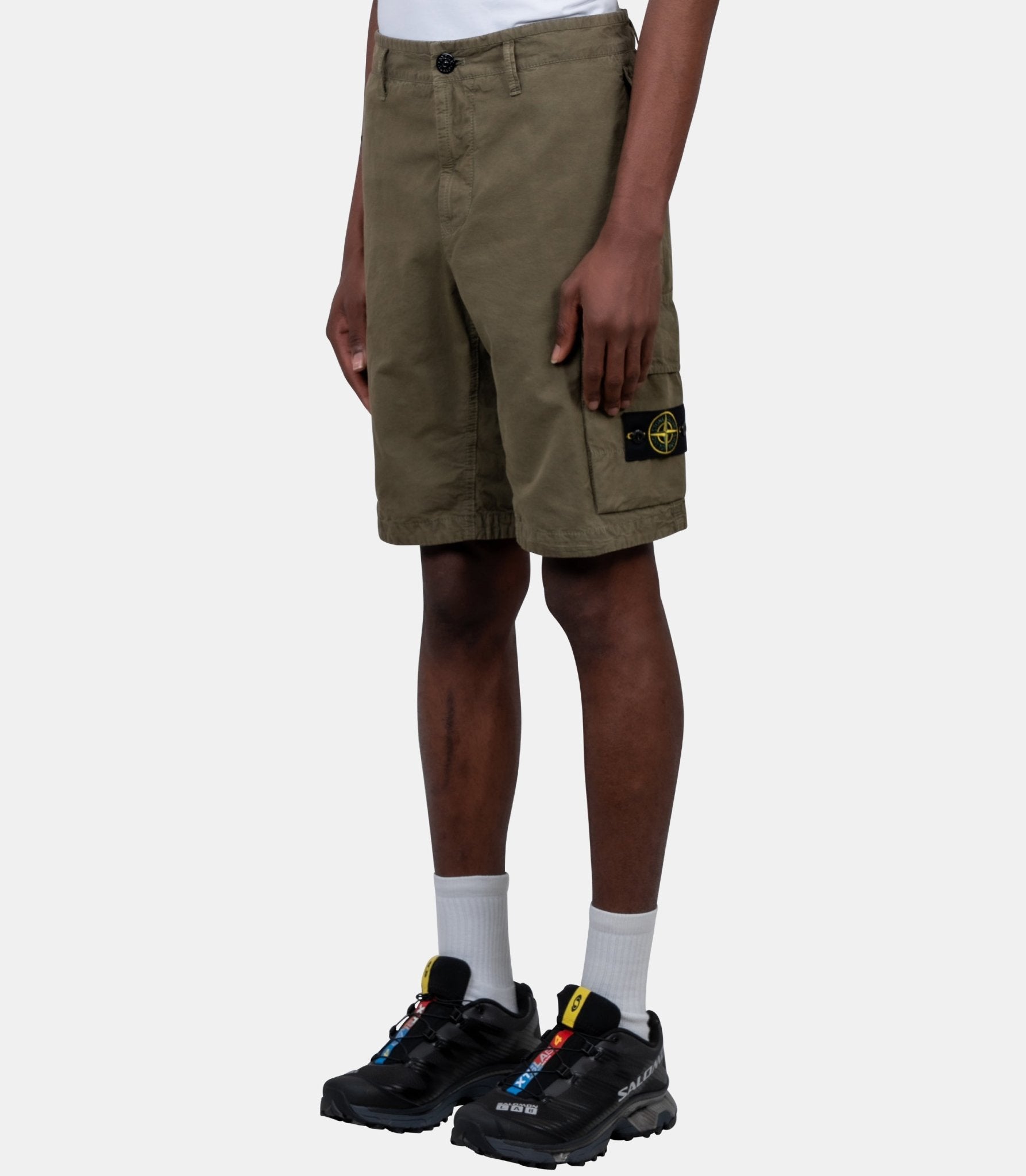 Short cotton canvas "old effect" - L1S15L100019S00WA-V015G-30 - Stone island