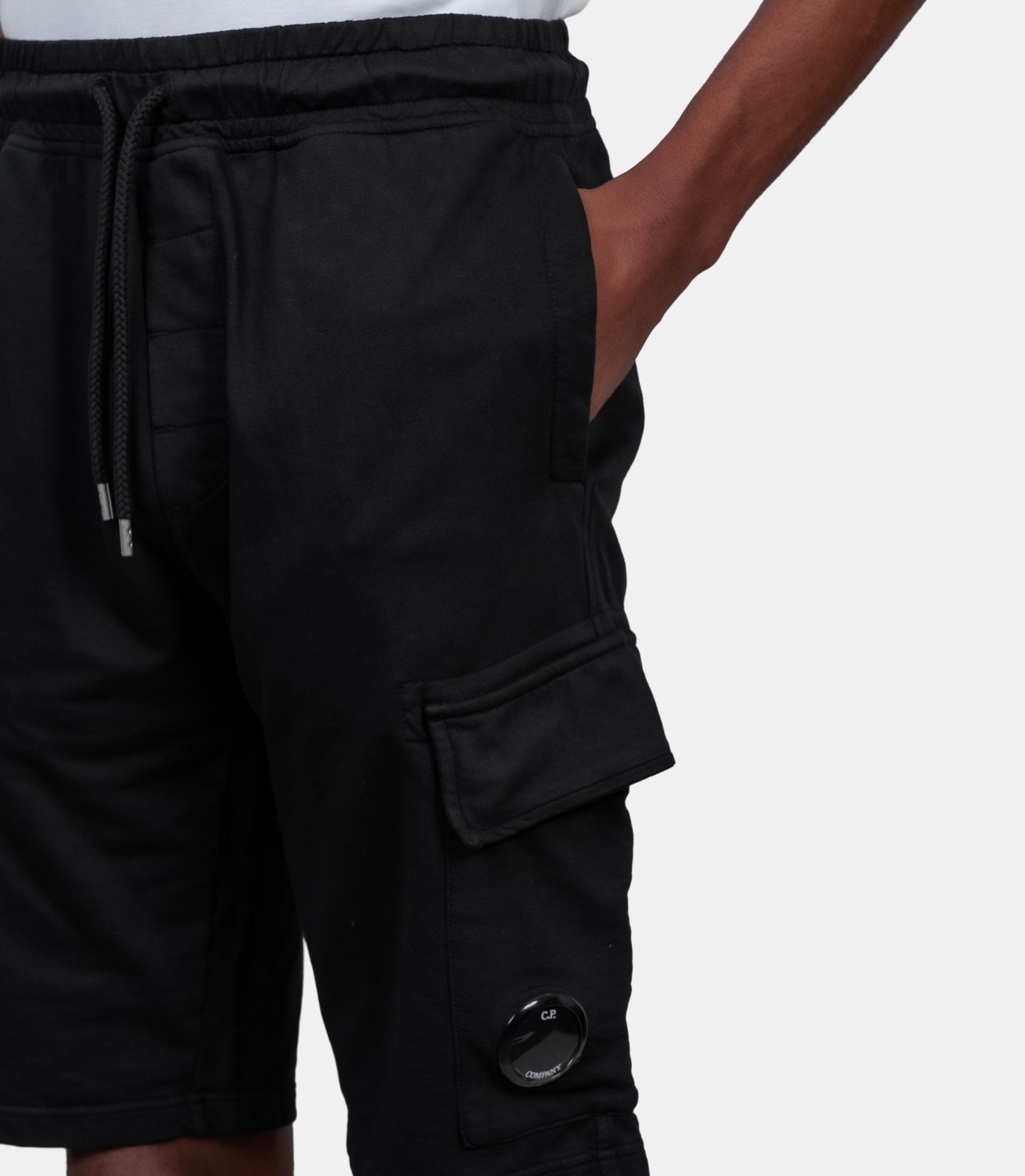 Short light fleece cargo lens - RCCMSB704A-002246G-999-XS - C.p. company