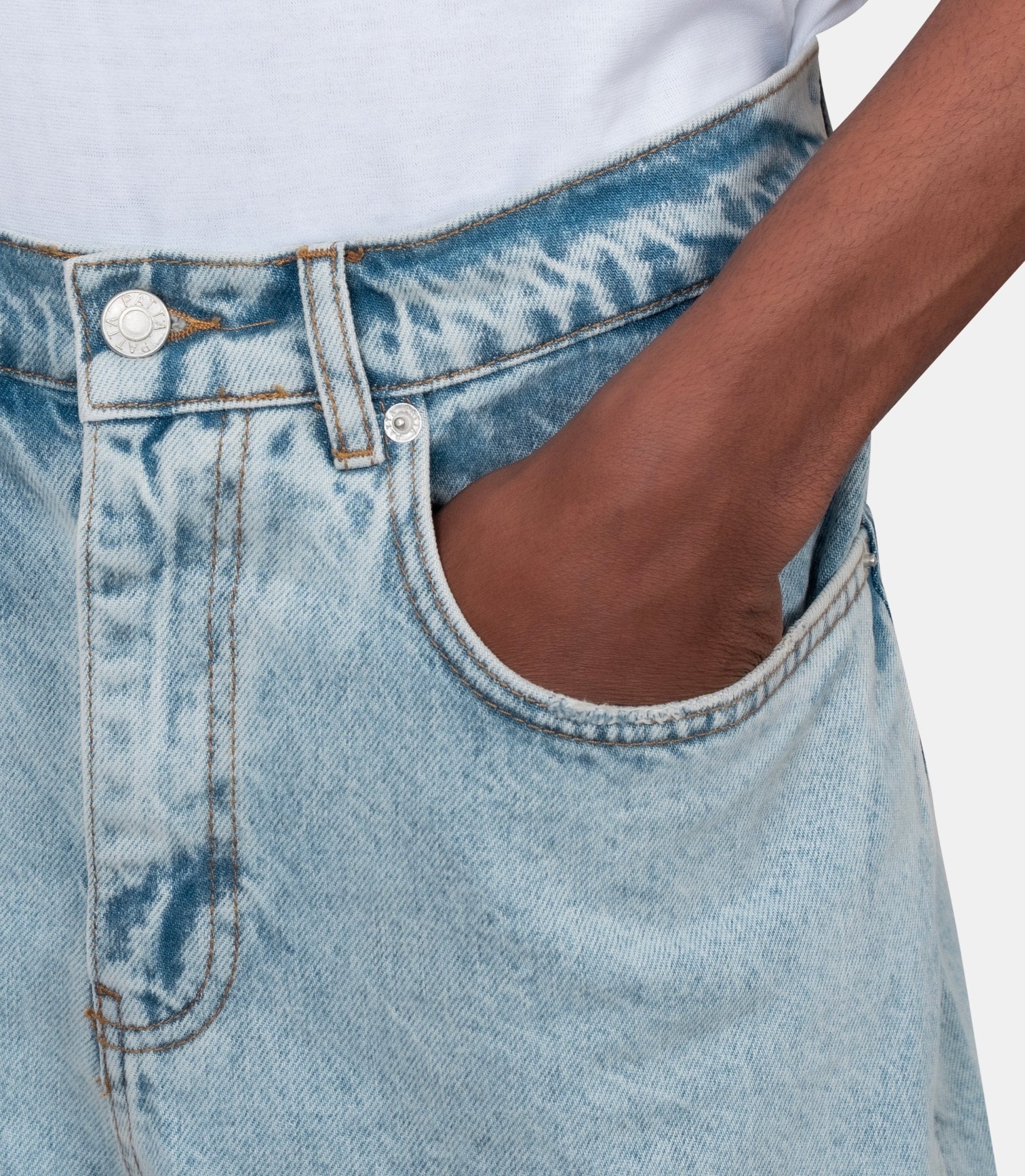 Short light wash denim - POC-SS26-4200-332-0028-100-30 - Patta