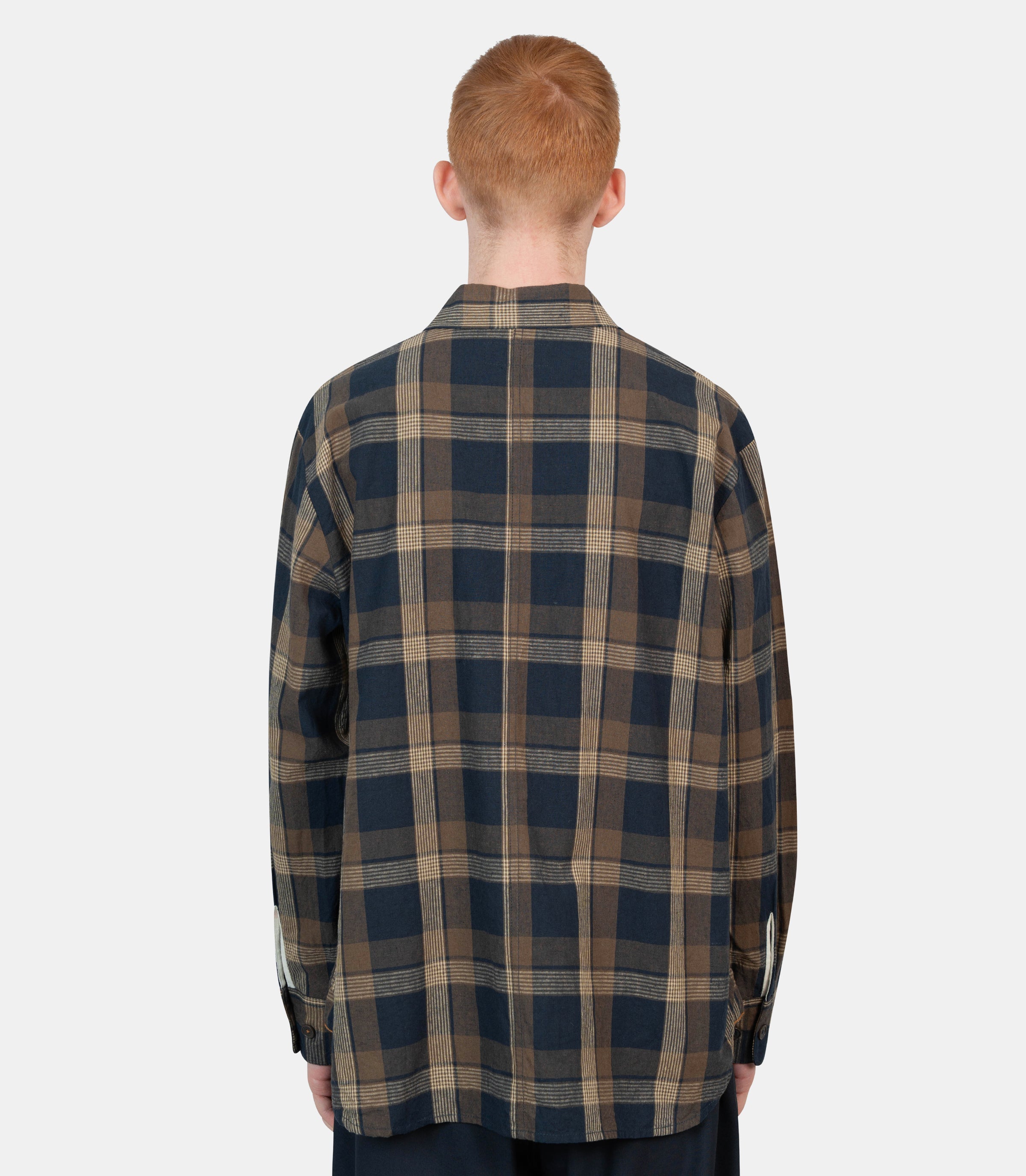 Surchemise de travail32559 - NAVY - BROWN - SUniversal works.