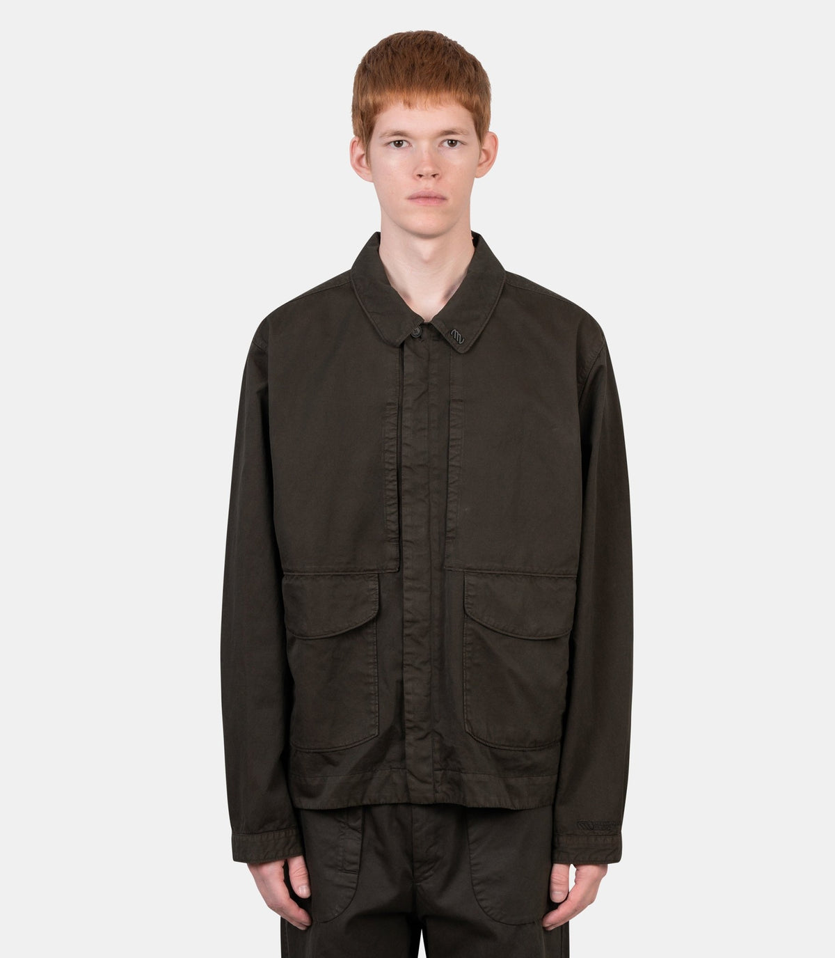 Surchemise gabardine-21MMOS102A-110500G-383-M-Massimo osti