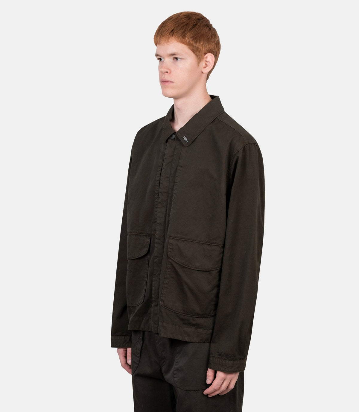 Surchemise gabardine-21MMOS102A-110500G-383-M-Massimo osti