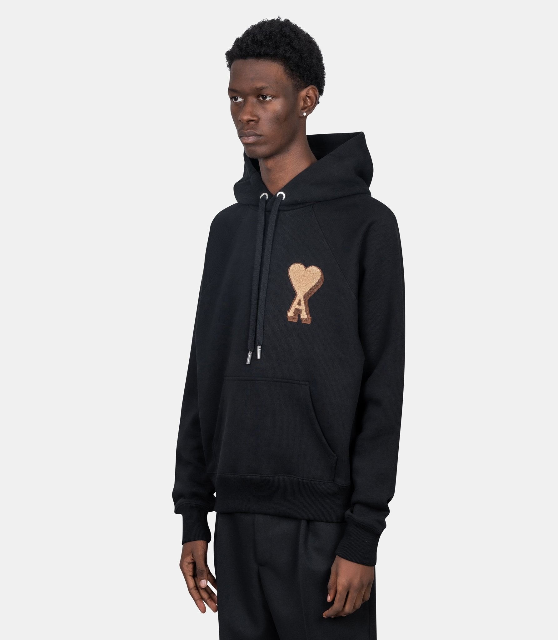 Sweat à capuche ami de coeur patch - USW770.747.001 - XS - Ami paris