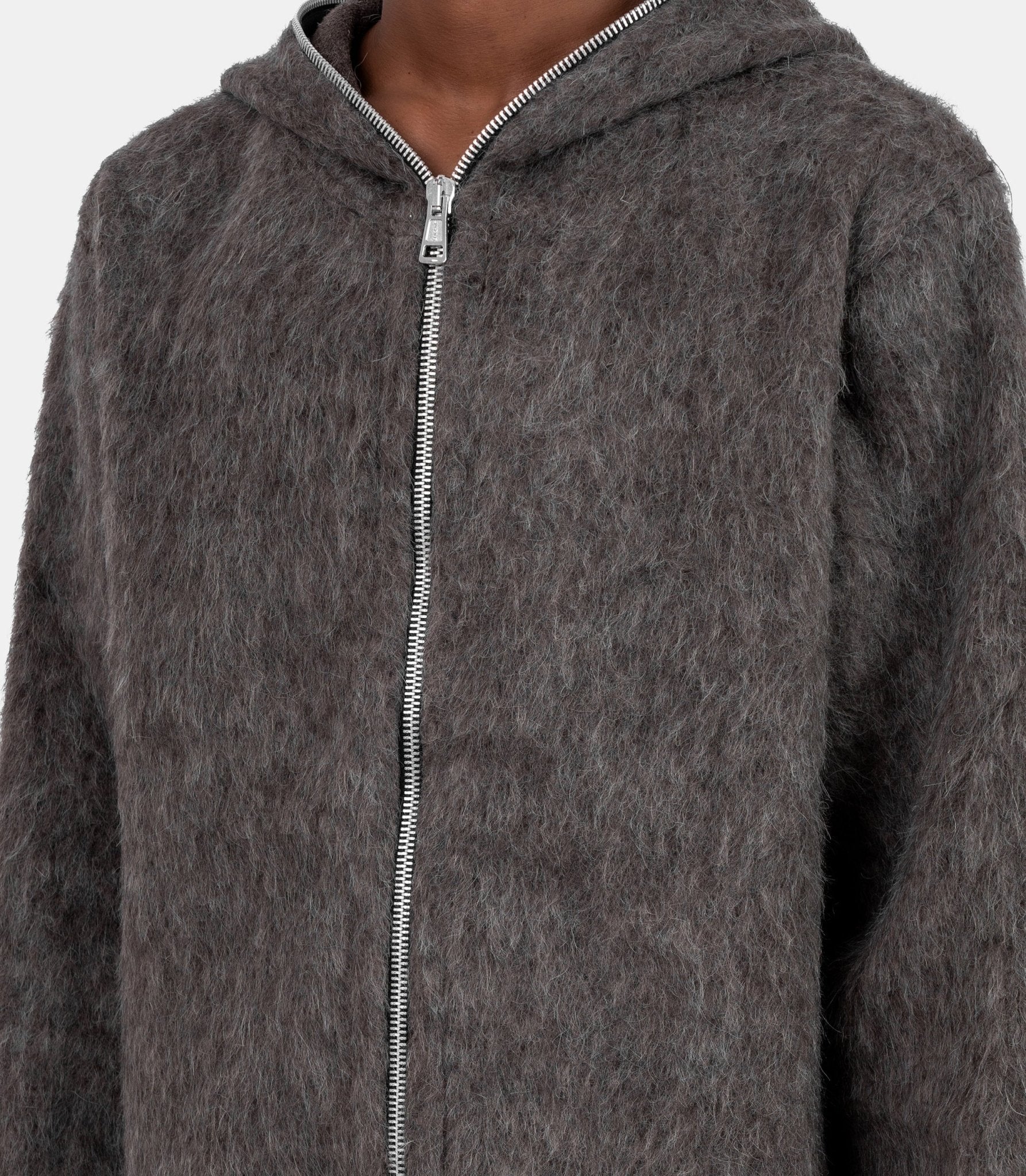 Sweat à capuche zippé-M2266FM-Gris taupe-46-Our legacy