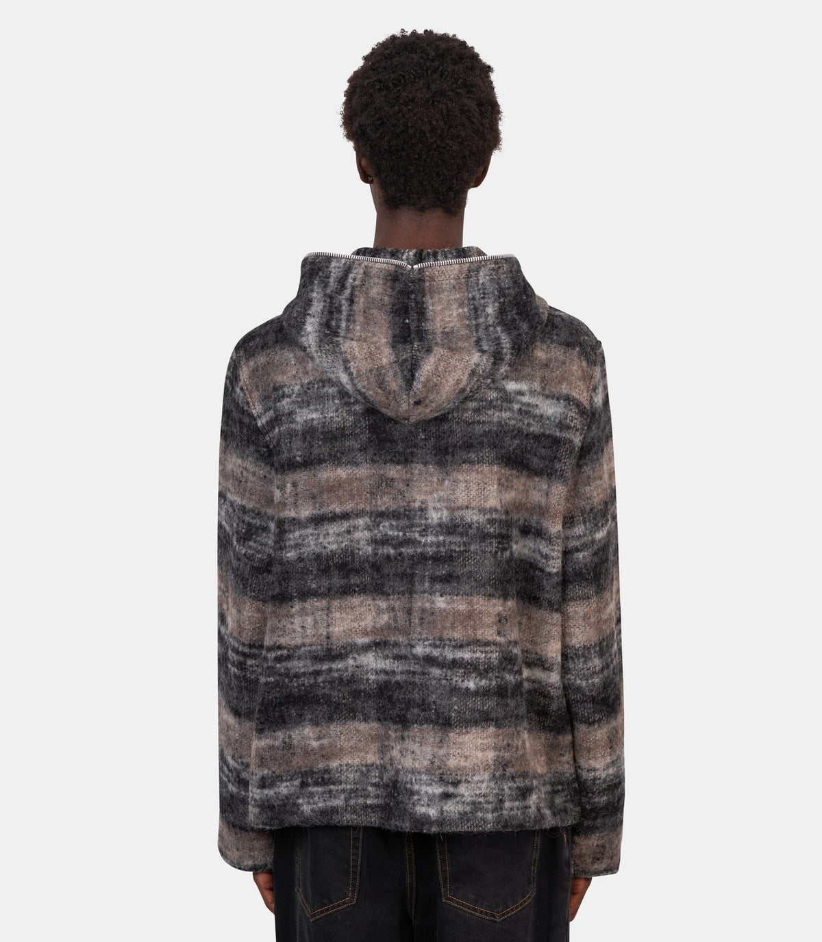 Sweat à capuche zippé-M4266FN-Vert-44-Our legacy
