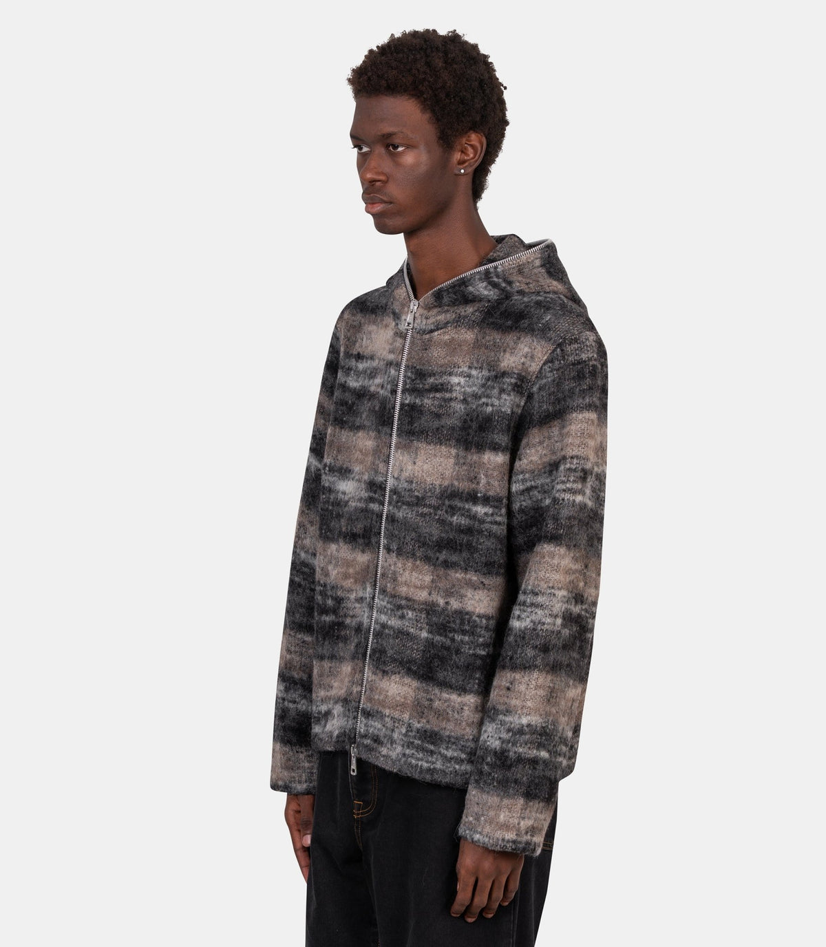 Sweat à capuche zippé-M4266FN-Vert-44-Our legacy