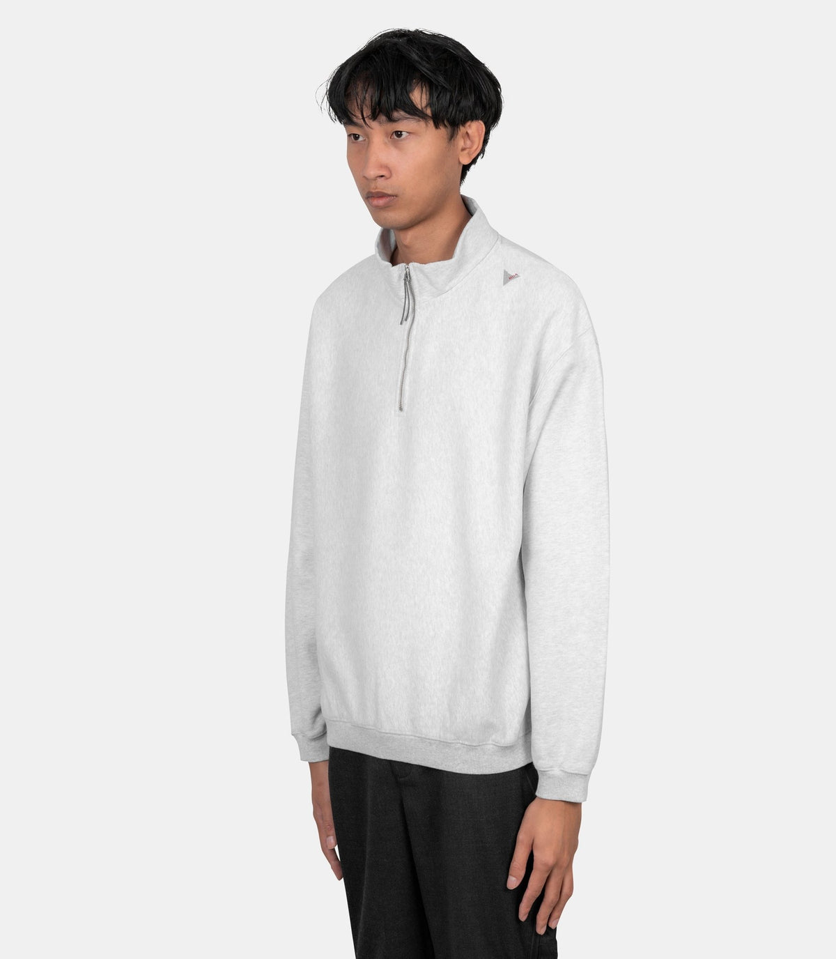 Sweat-shirt logo half zip-YBUW087FA56-S-Roa