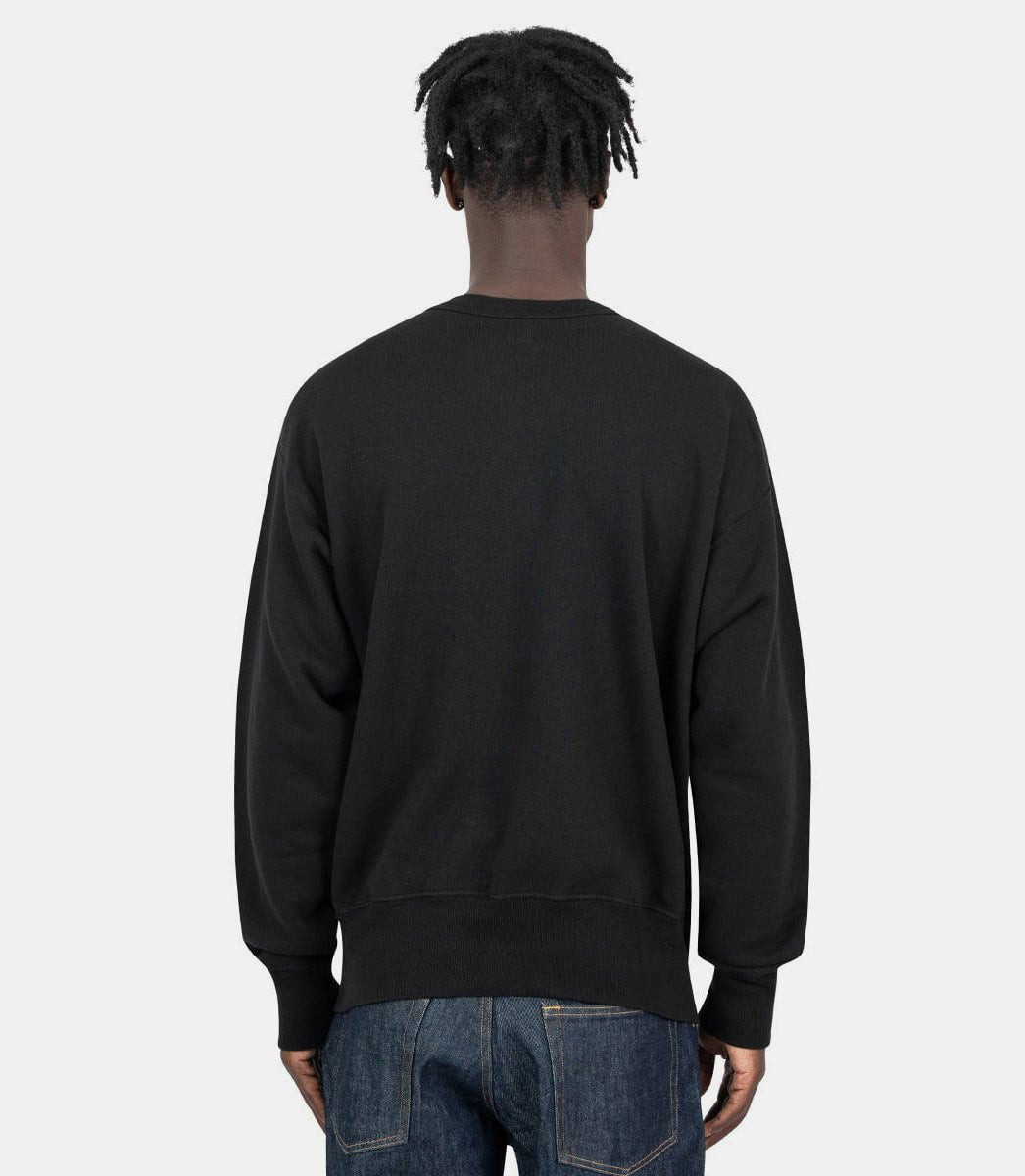 Sweat-shirt tricoté noirHM28CS029 - BLACK - FW24 - MHuman made