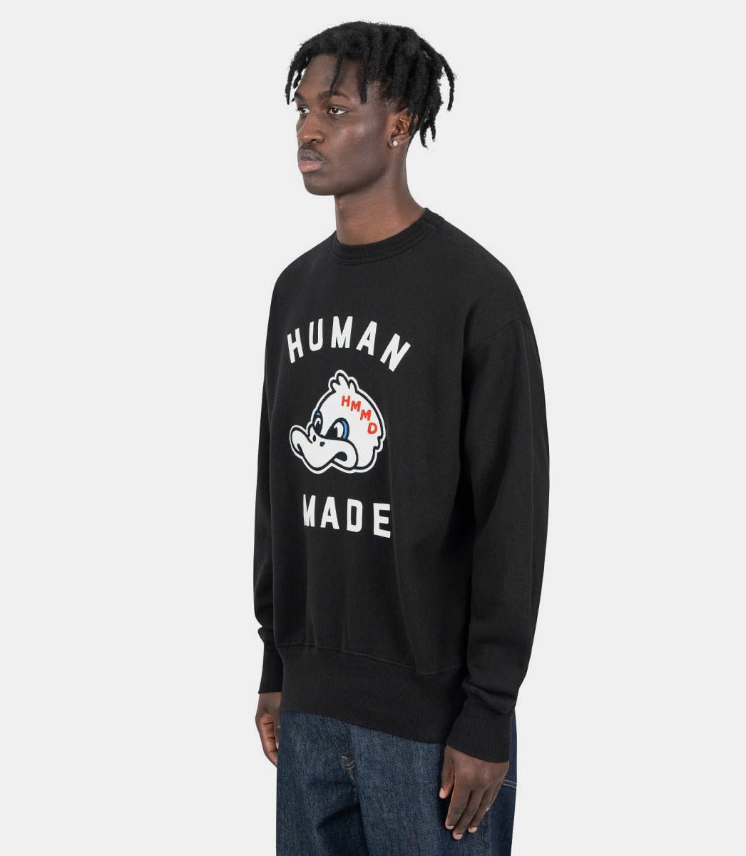 Sweat-shirt tricoté noirHM28CS029 - BLACK - FW24 - MHuman made