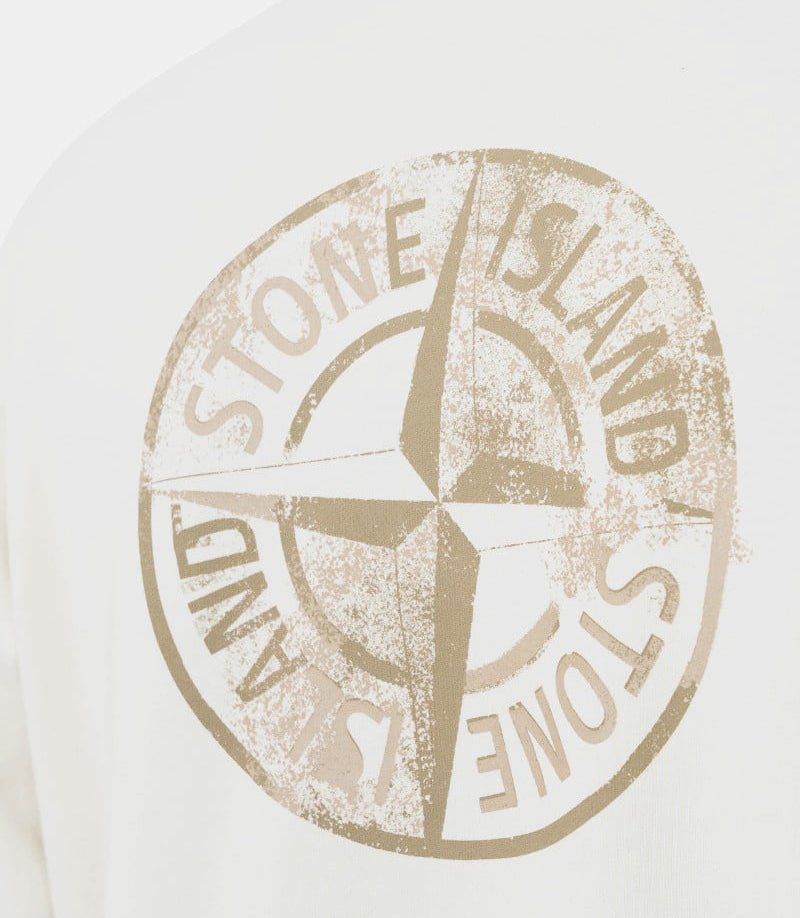 【STONE 】INSTITUTIONAL FIVE SWEATSHIRT●K1S156100665S Charcoal Grey 6100665 COTTON FLEECE Crewneck sweatshirt with