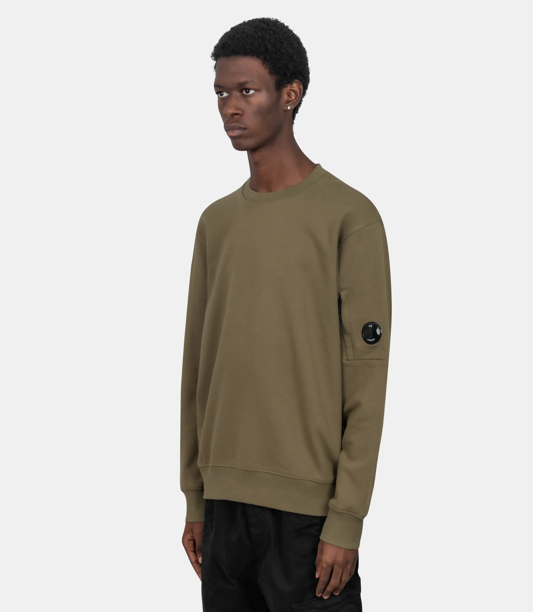 Sweatshirt à relief diagonal - 19CMSS713A - 005086W - 652 - S - C.p. company