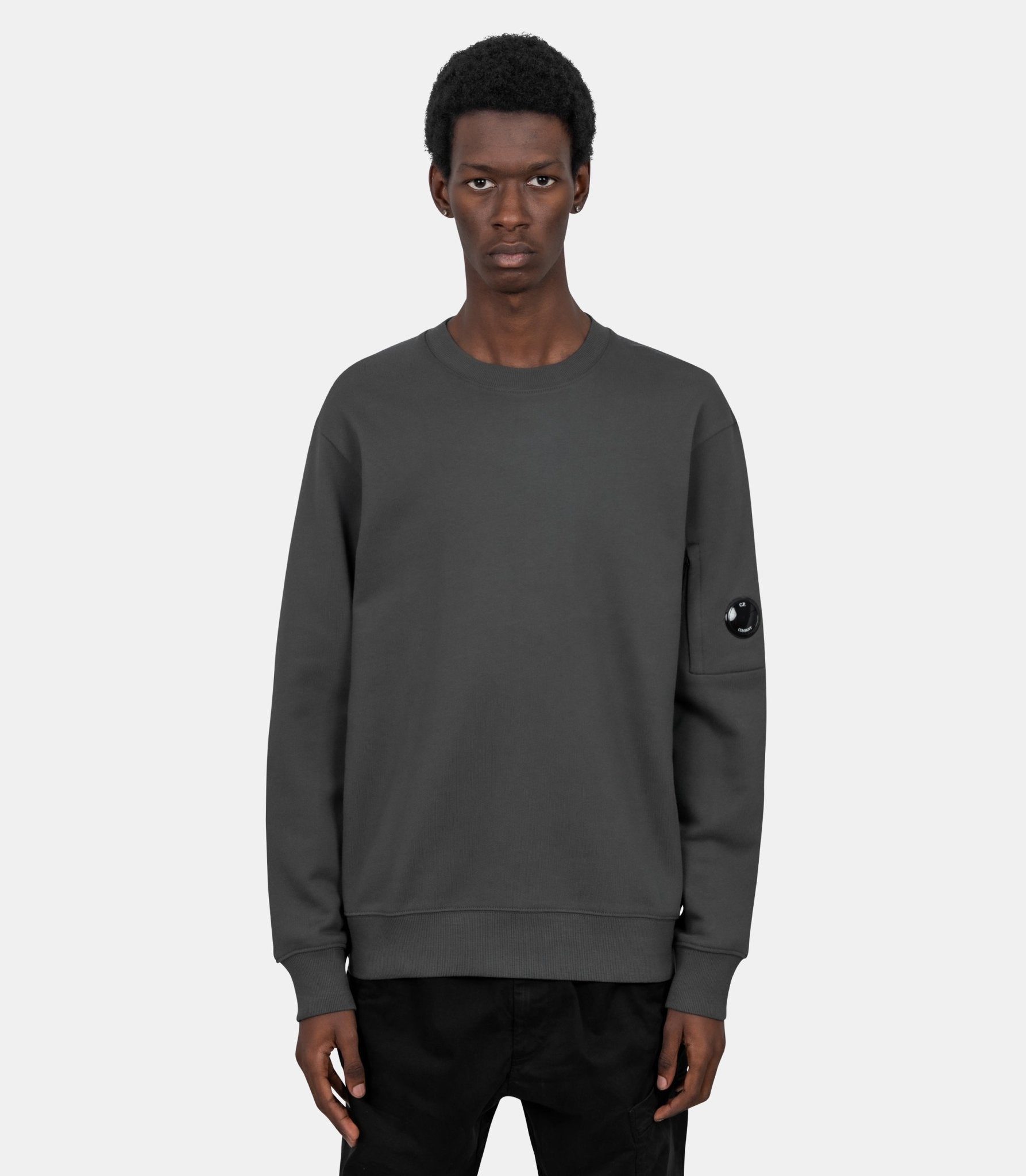 Sweatshirt à relief diagonal - 19CMSS713A - 005086W - 978 - S - C.p. company