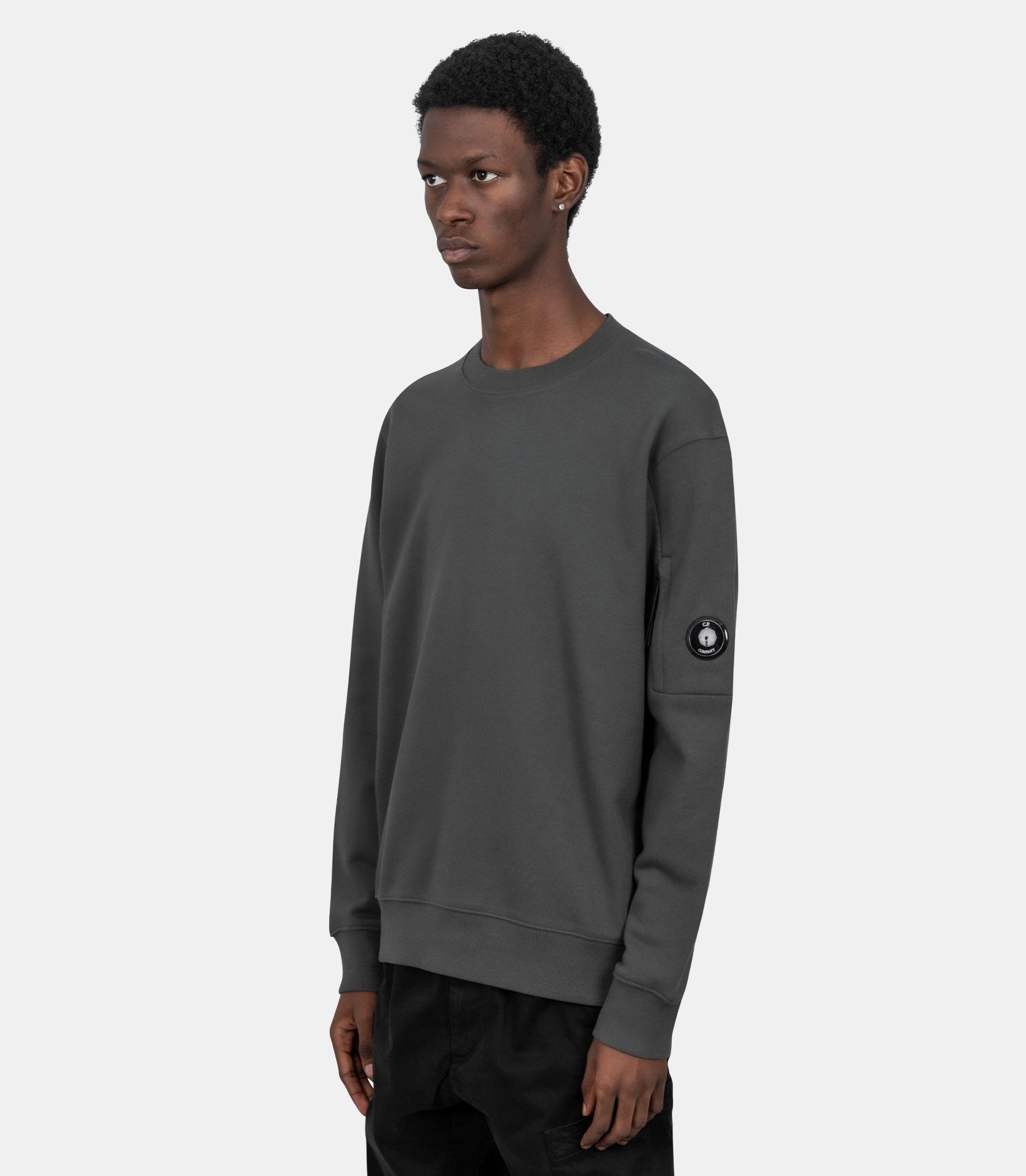 Sweatshirt à relief diagonal - 19CMSS713A - 005086W - 978 - S - C.p. company