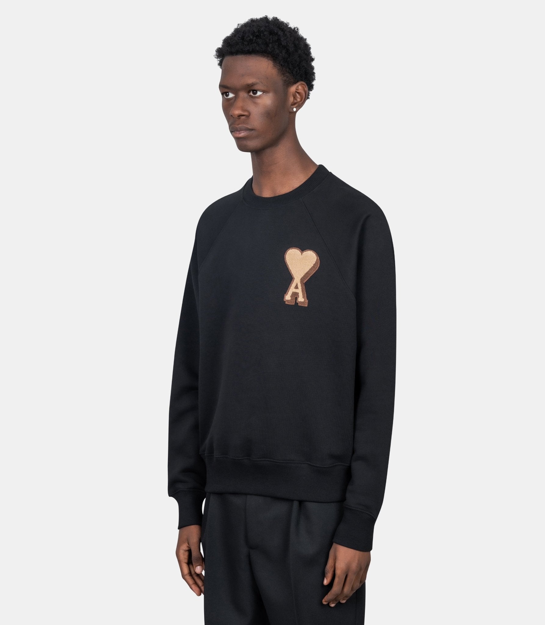 Sweatshirt ami de coeur patch - USW771.747.001 - XS - Ami paris