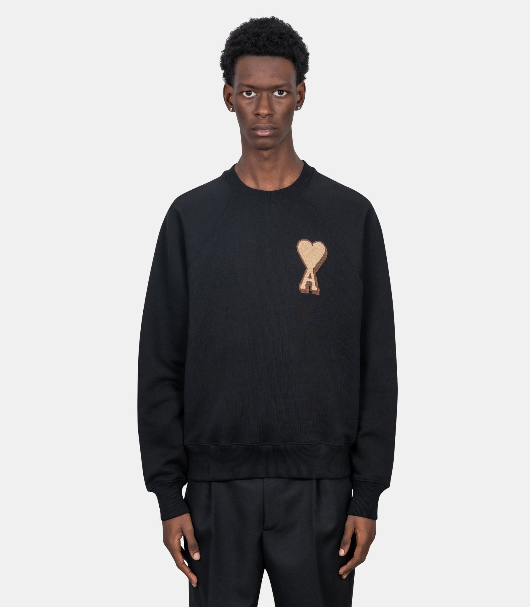 Sweatshirt ami de coeur patch - USW771.747.001 - XS - Ami paris