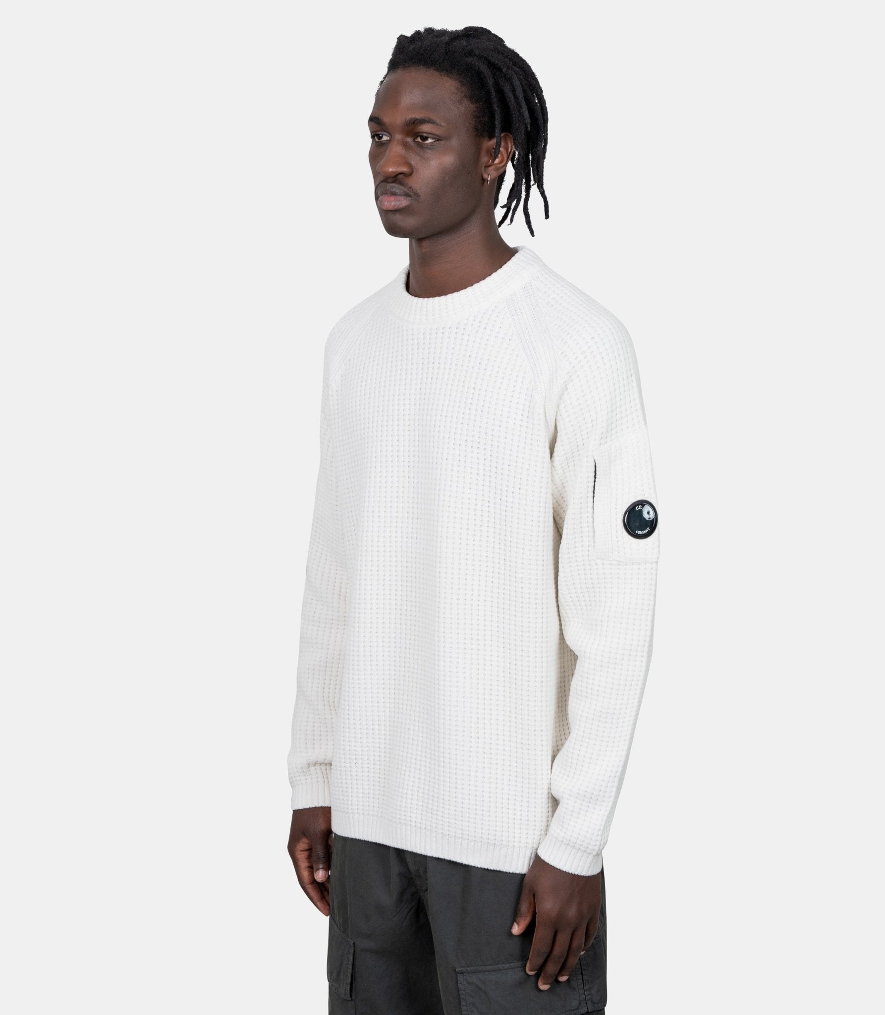 Sweatshirt chenille - 19CMKN023A - 005558G - 103 - S - C.p. company