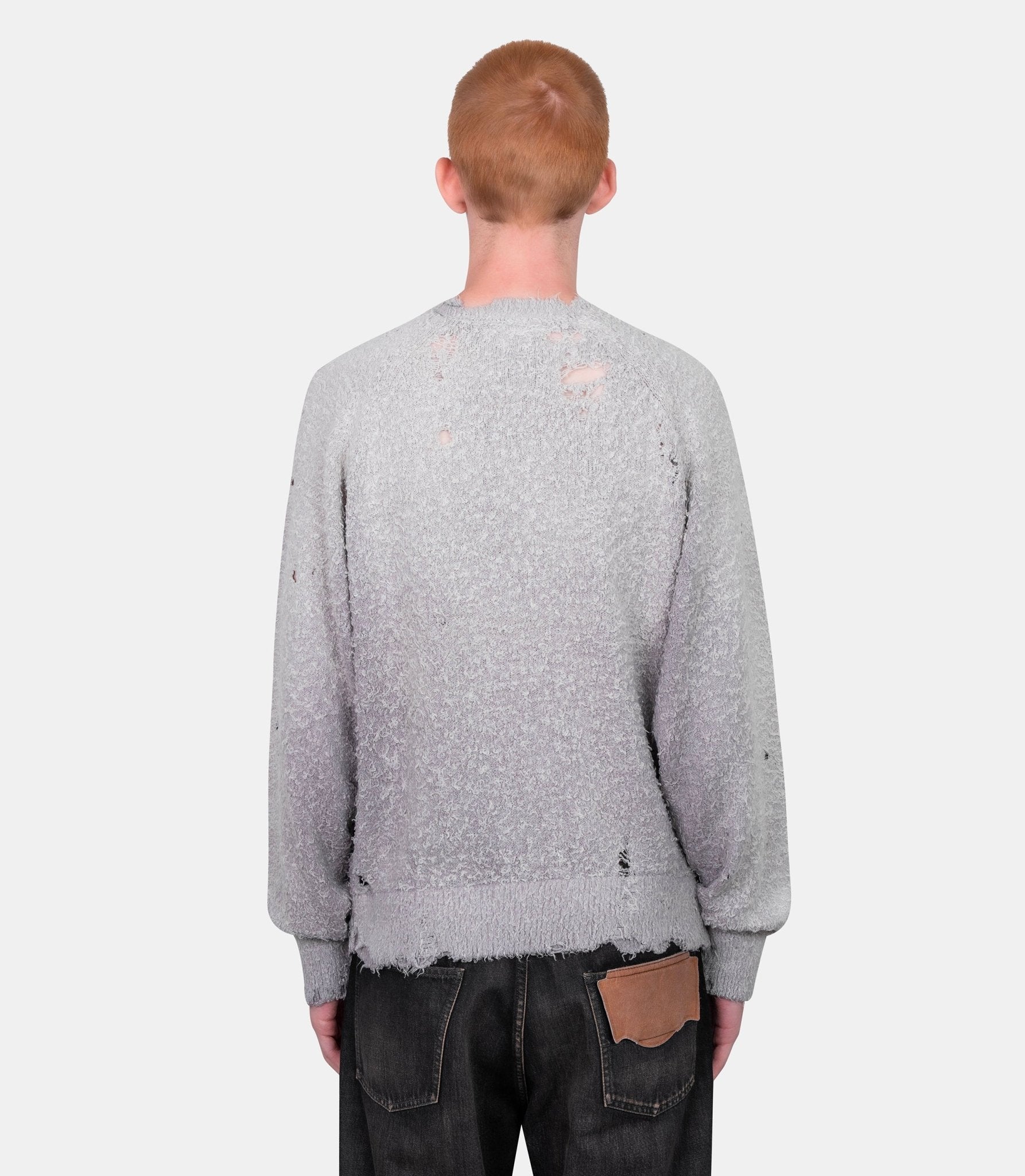 Sweatshirt delavé - J15SW702-GREY-44 - Mihara yasuhiro