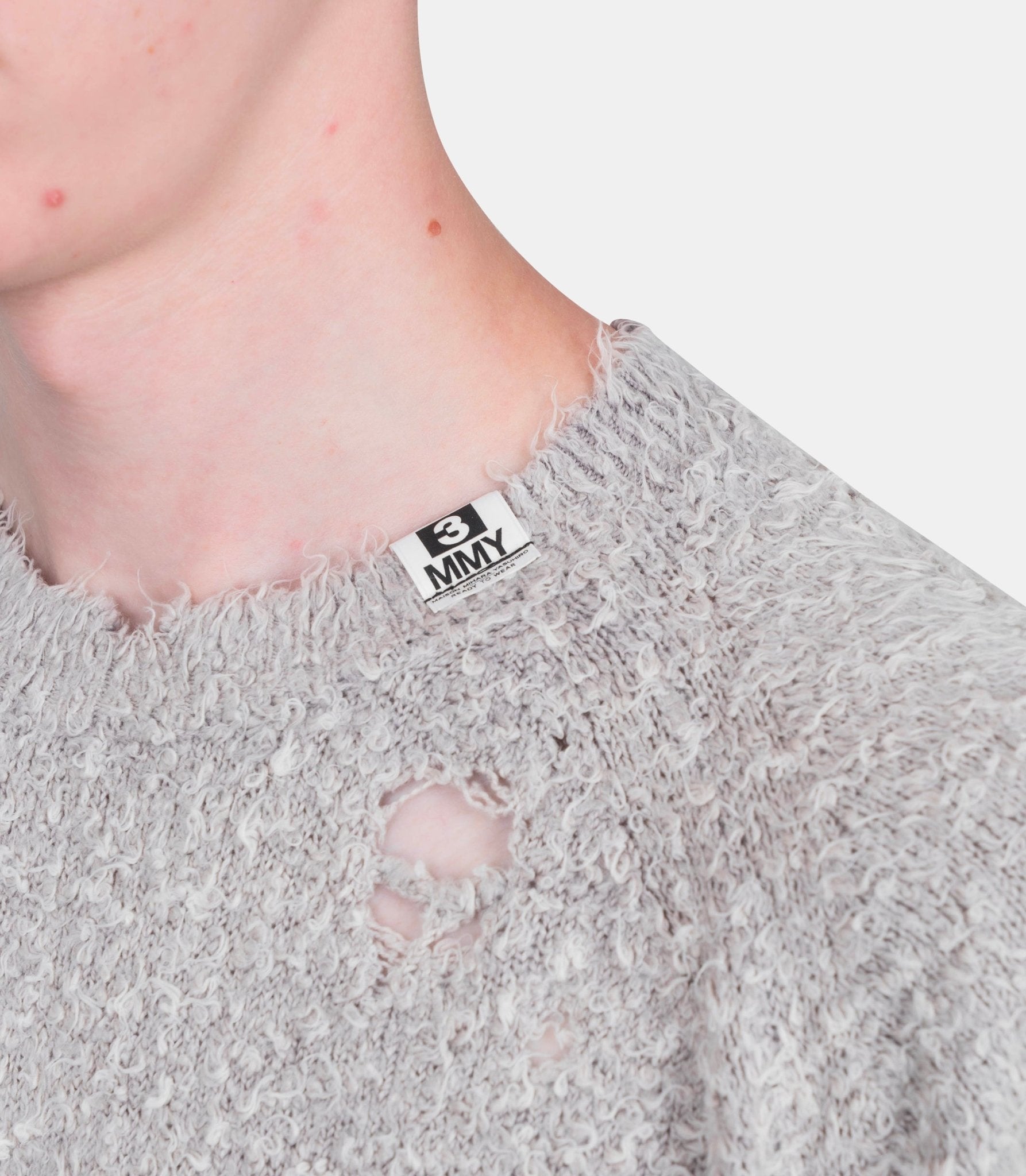 Sweatshirt delavé - J15SW702-GREY-44 - Mihara yasuhiro