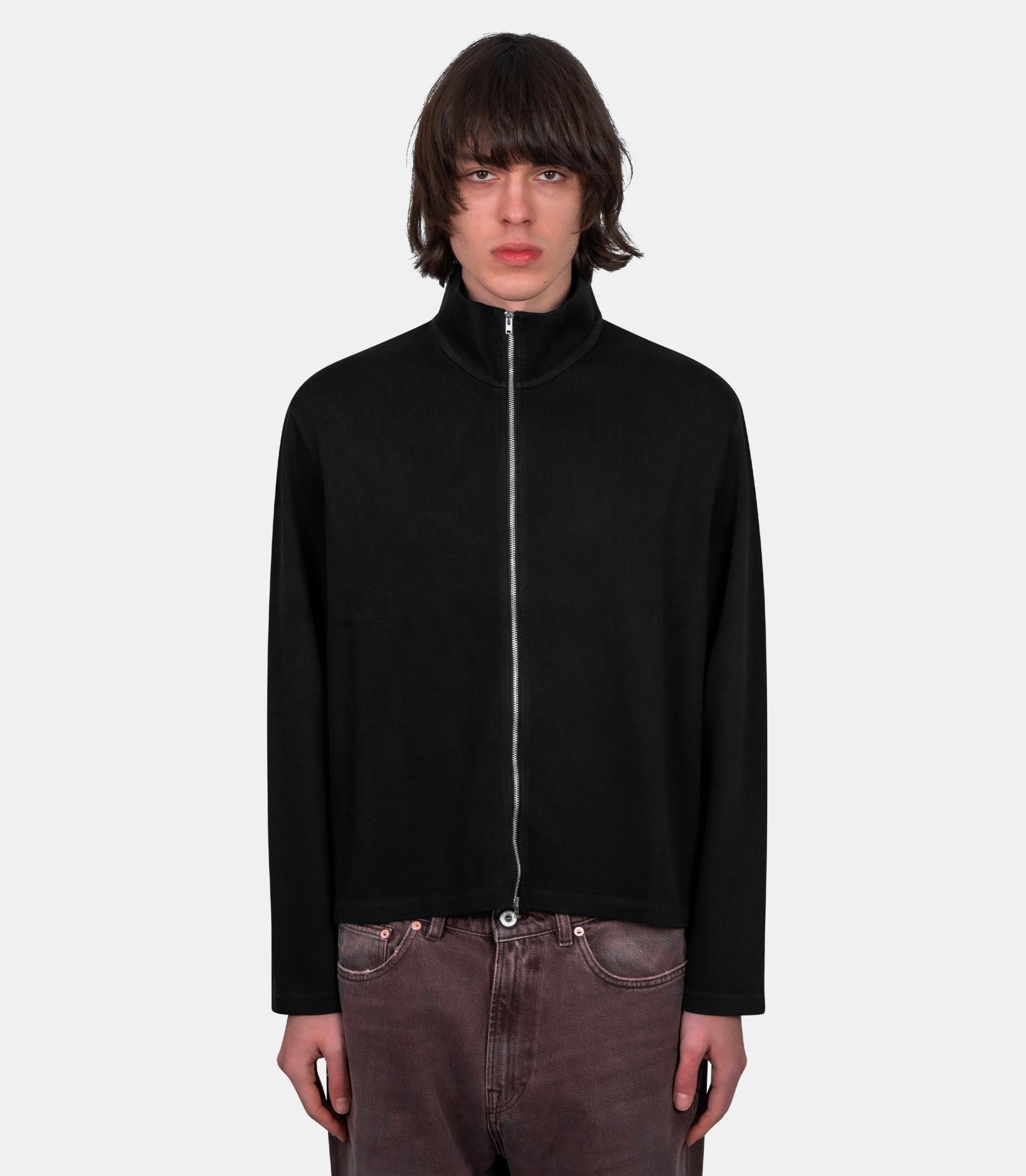 Sweatshirt full zip shrunken - M2266SBA-46 - Our legacy